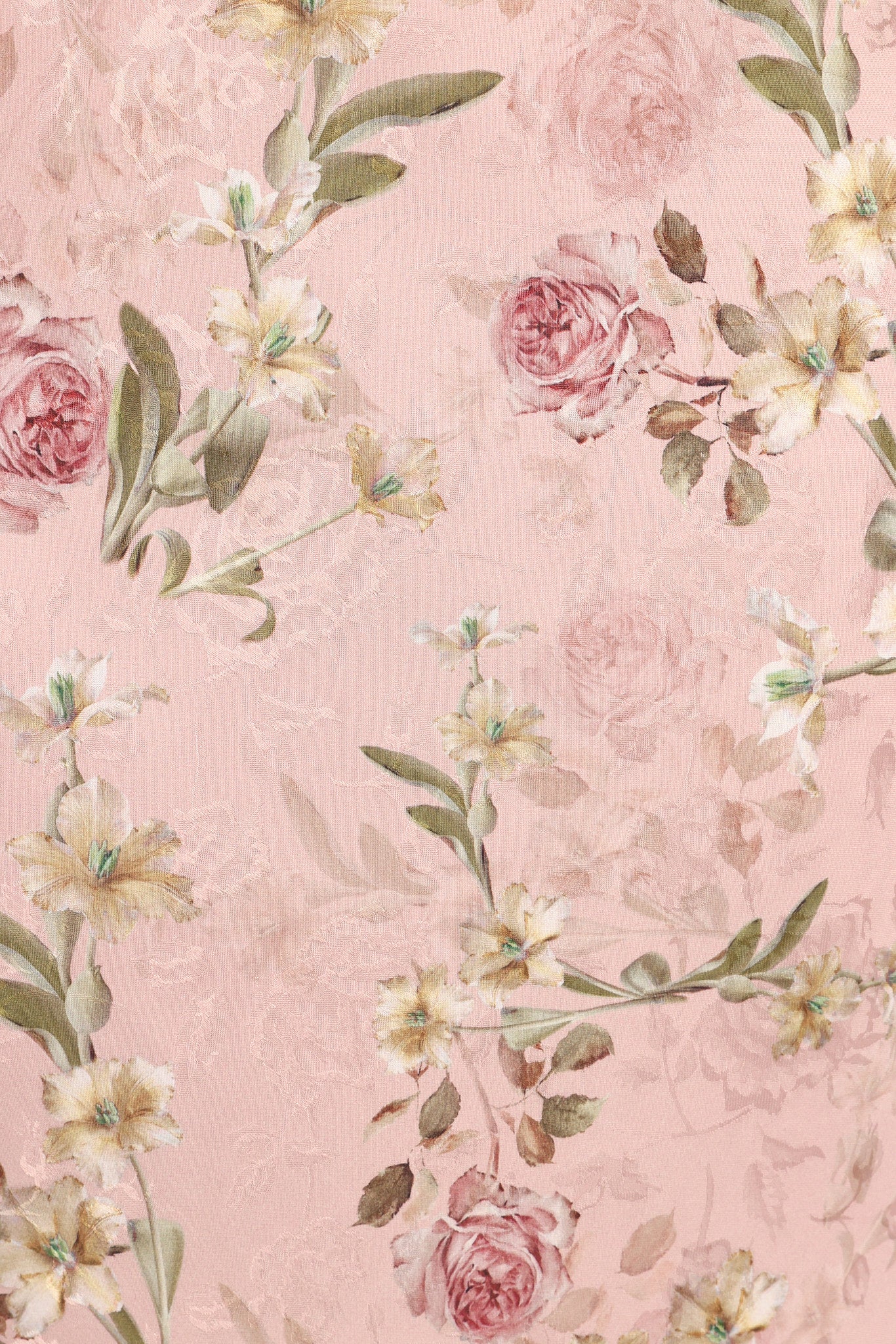 Kenna Satin Midi Skirt - Blush Rose