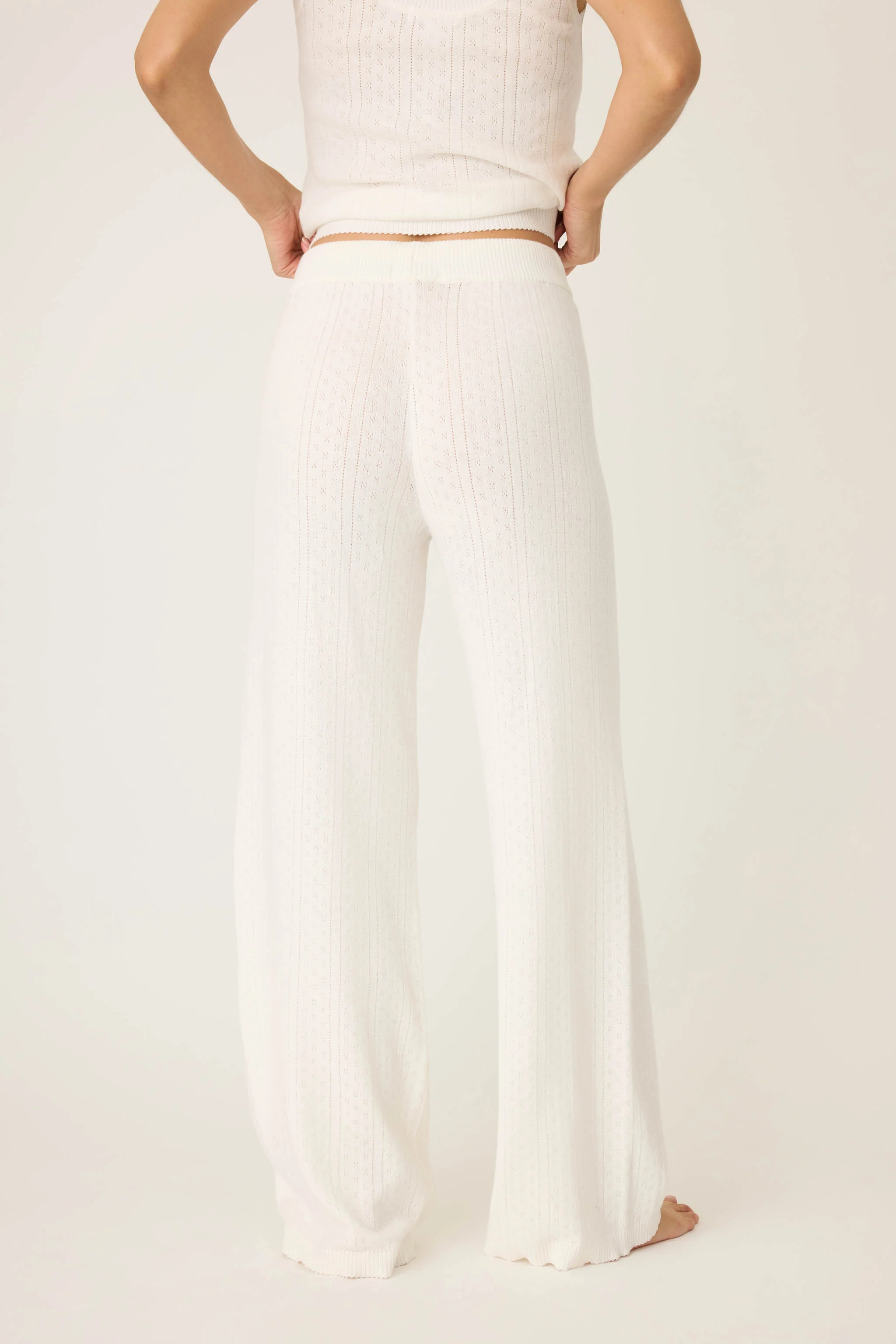 Sweetheart Pointelle Solid Lounge Pants