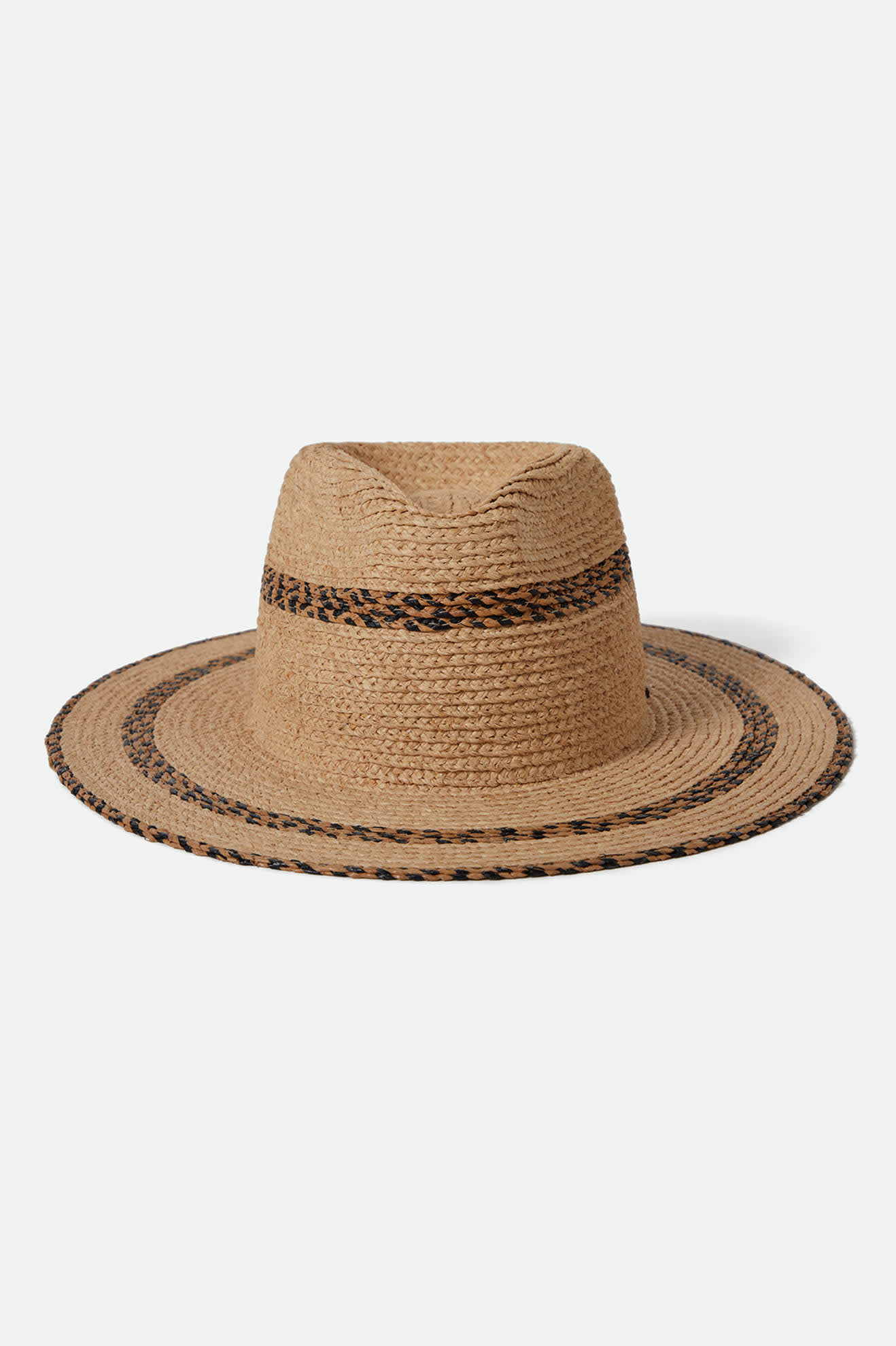 Cohen Straw Cowboy Hat - Tan/Black
