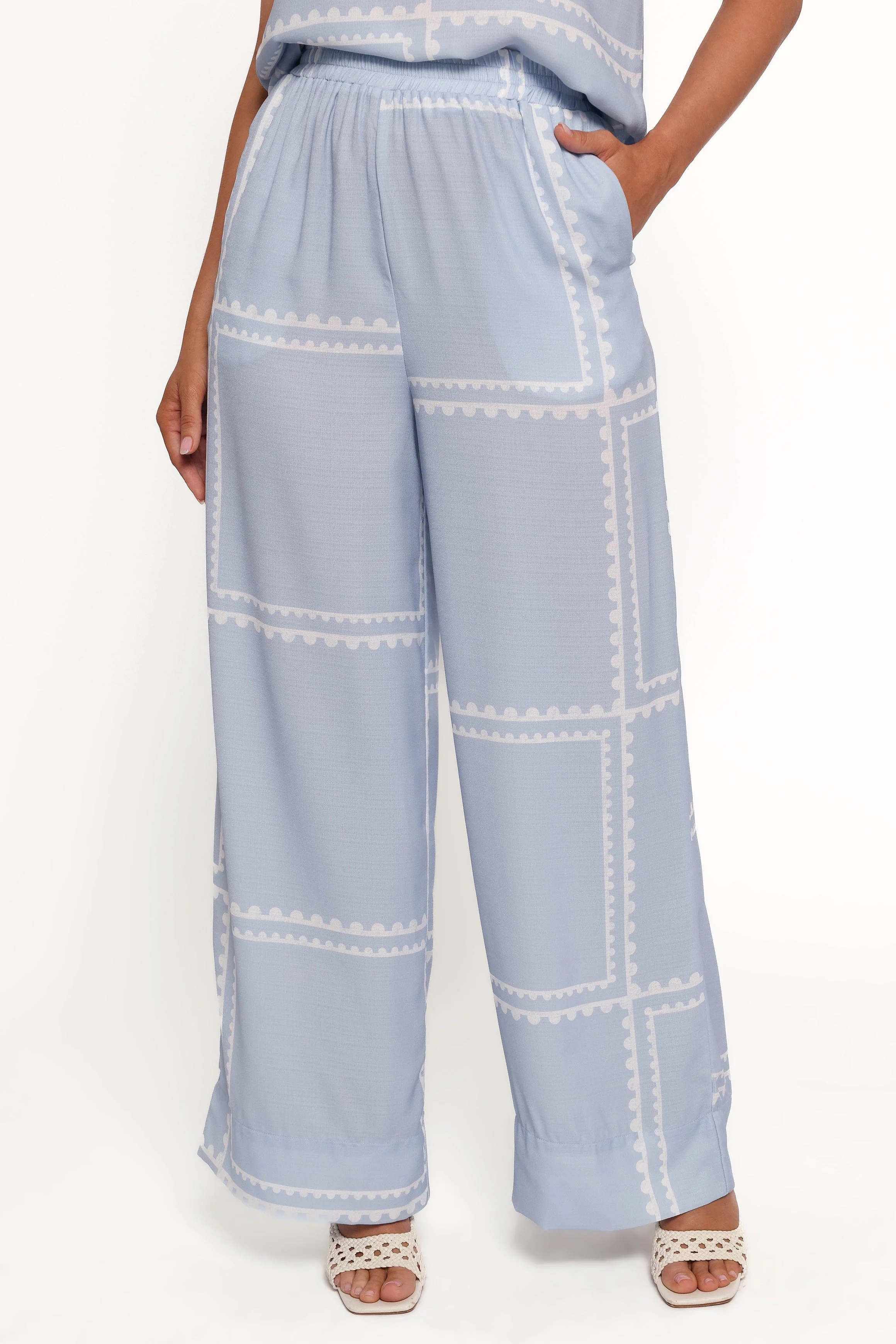 Ezra Pant Set - Light Blue