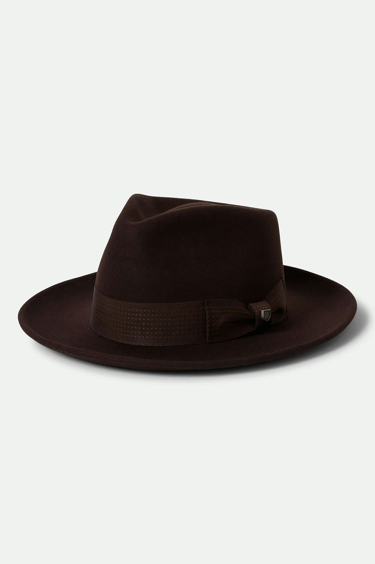 Swindle Convertabrim Fedora - Dark Brown/Chocolate