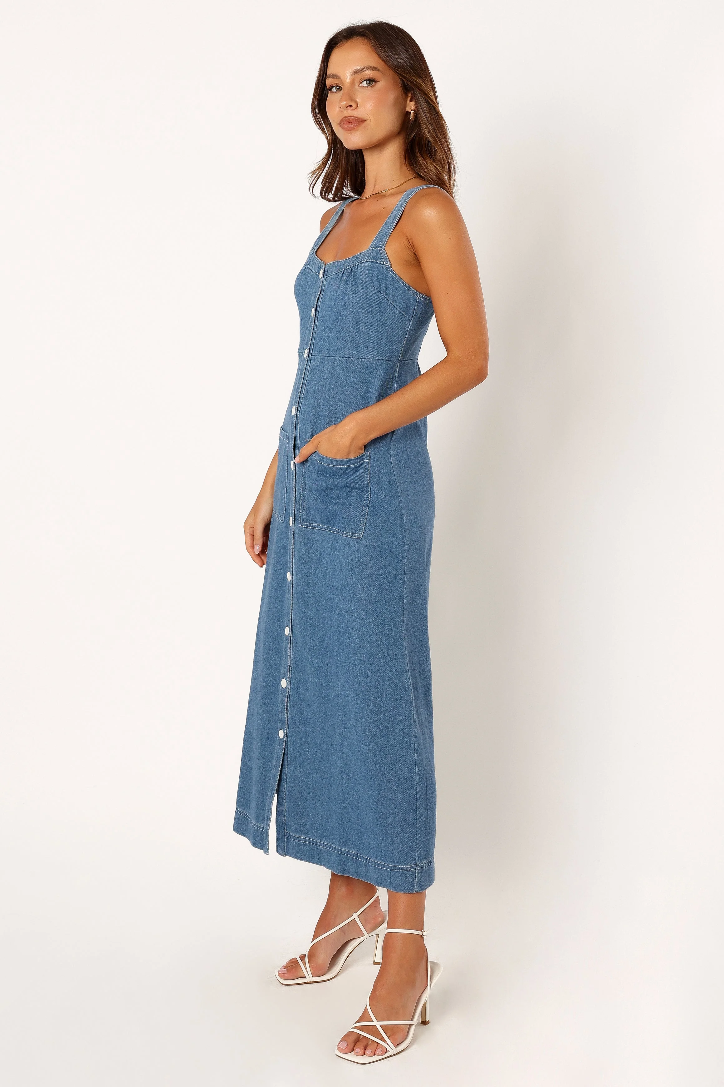 Bettie Midi Dress - Denim