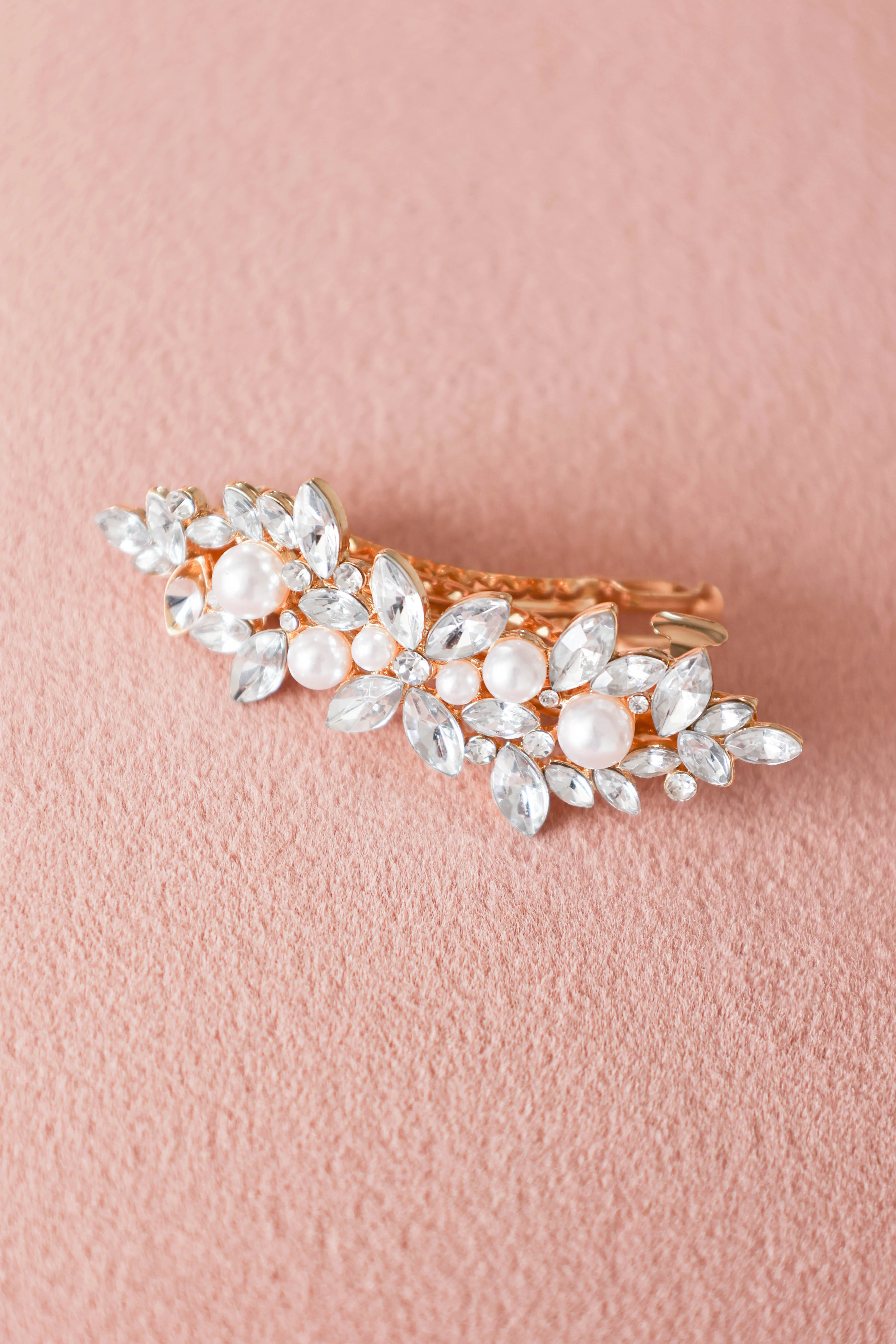 Brielle Embellished Hairclip - Gold