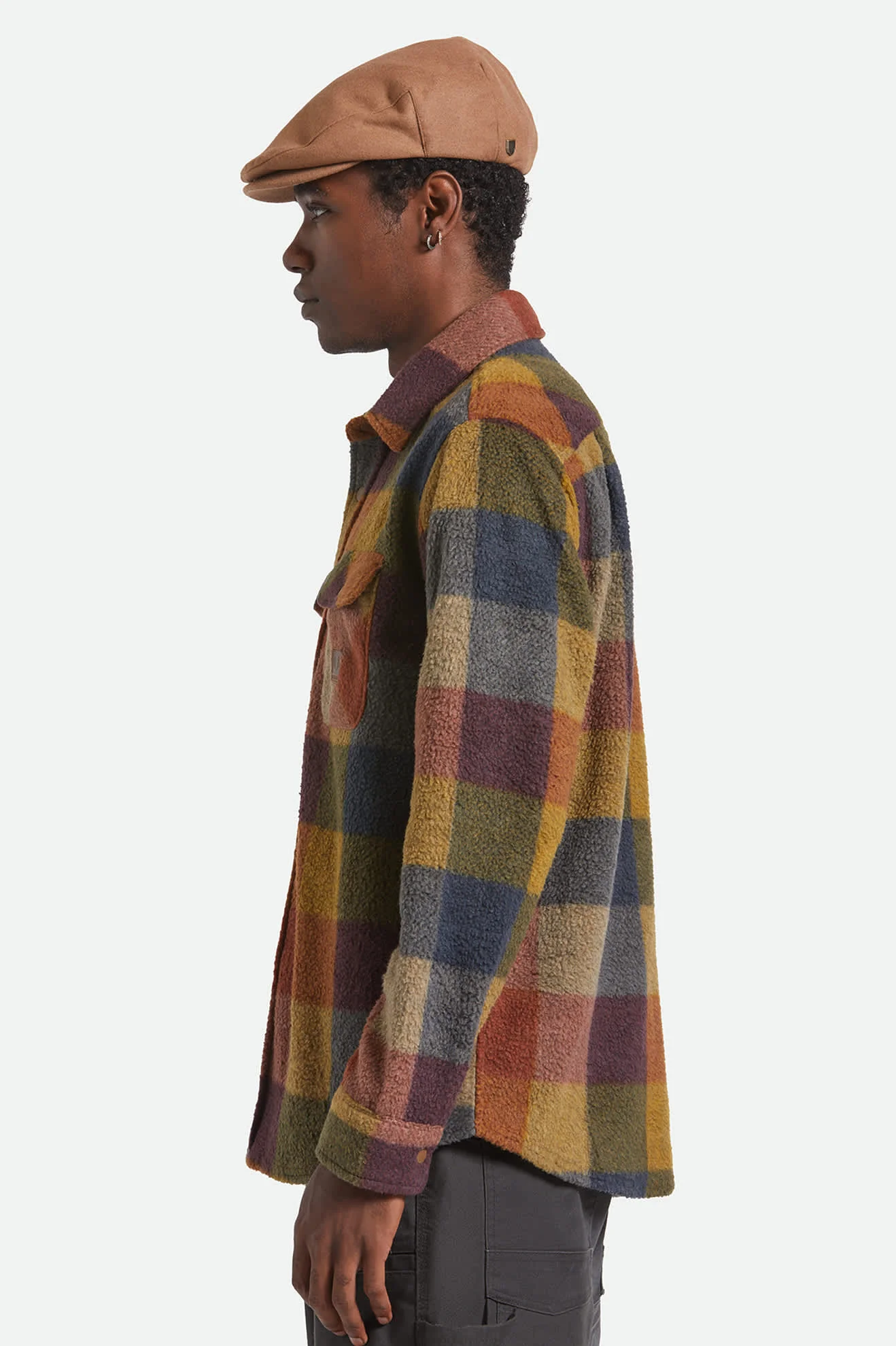 Hooligan Flat Cap - Camel Melton Wool