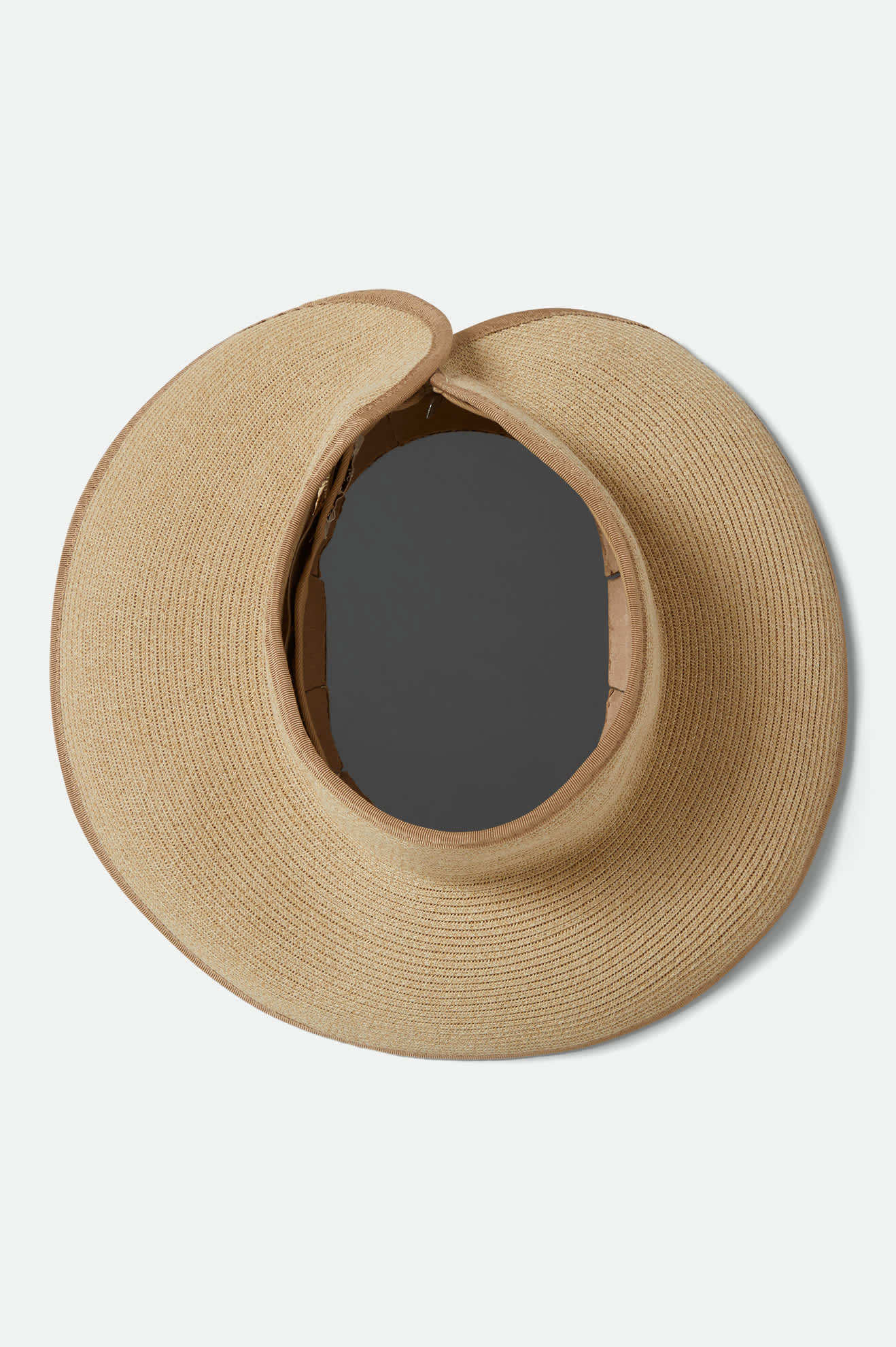 Ivy Packable Straw Visor - Tan