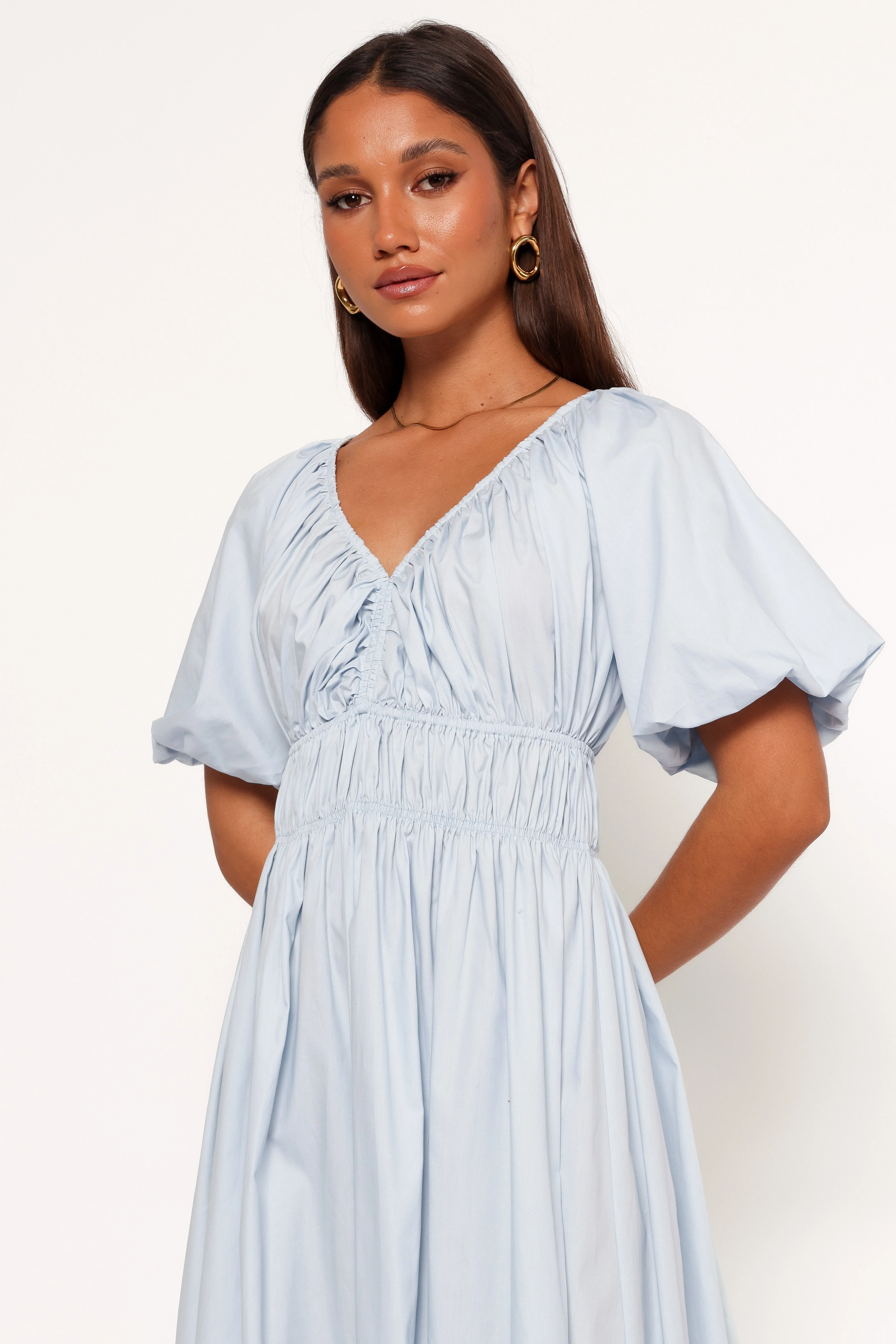Rozie Midi Dress - Baby Blue