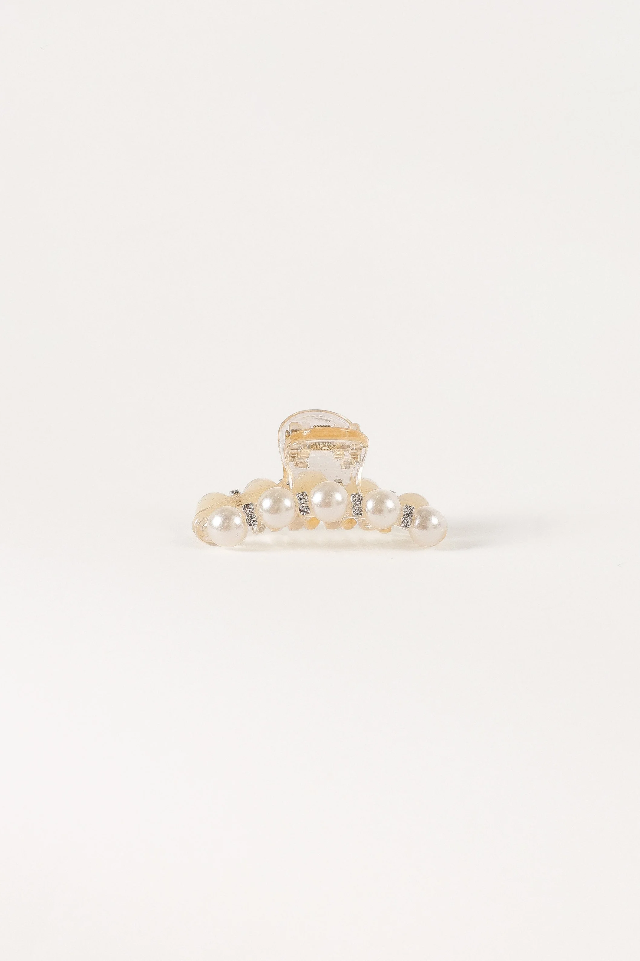 Lile Pearl Hair Clip - White