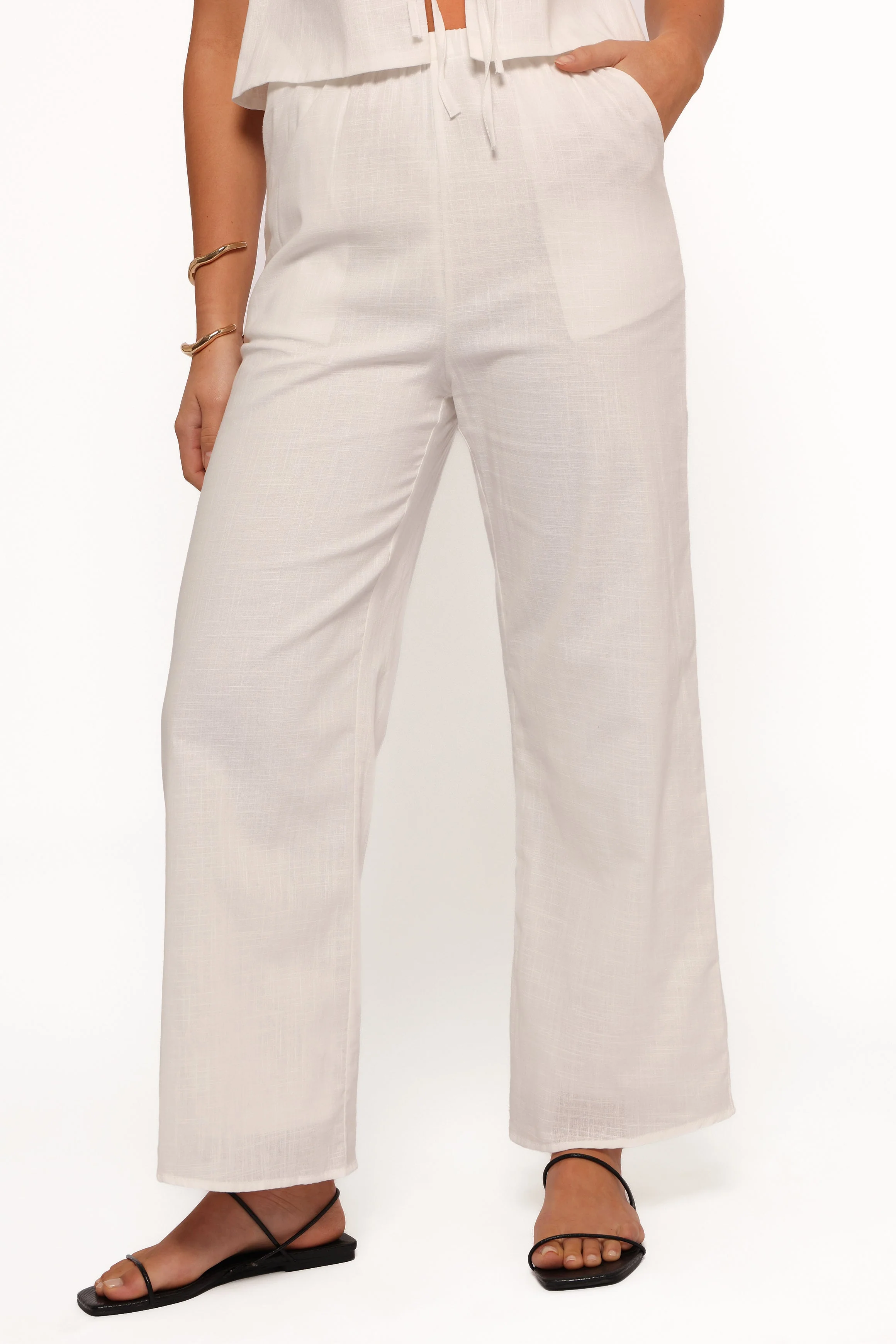 Rhaena Pant Set - White