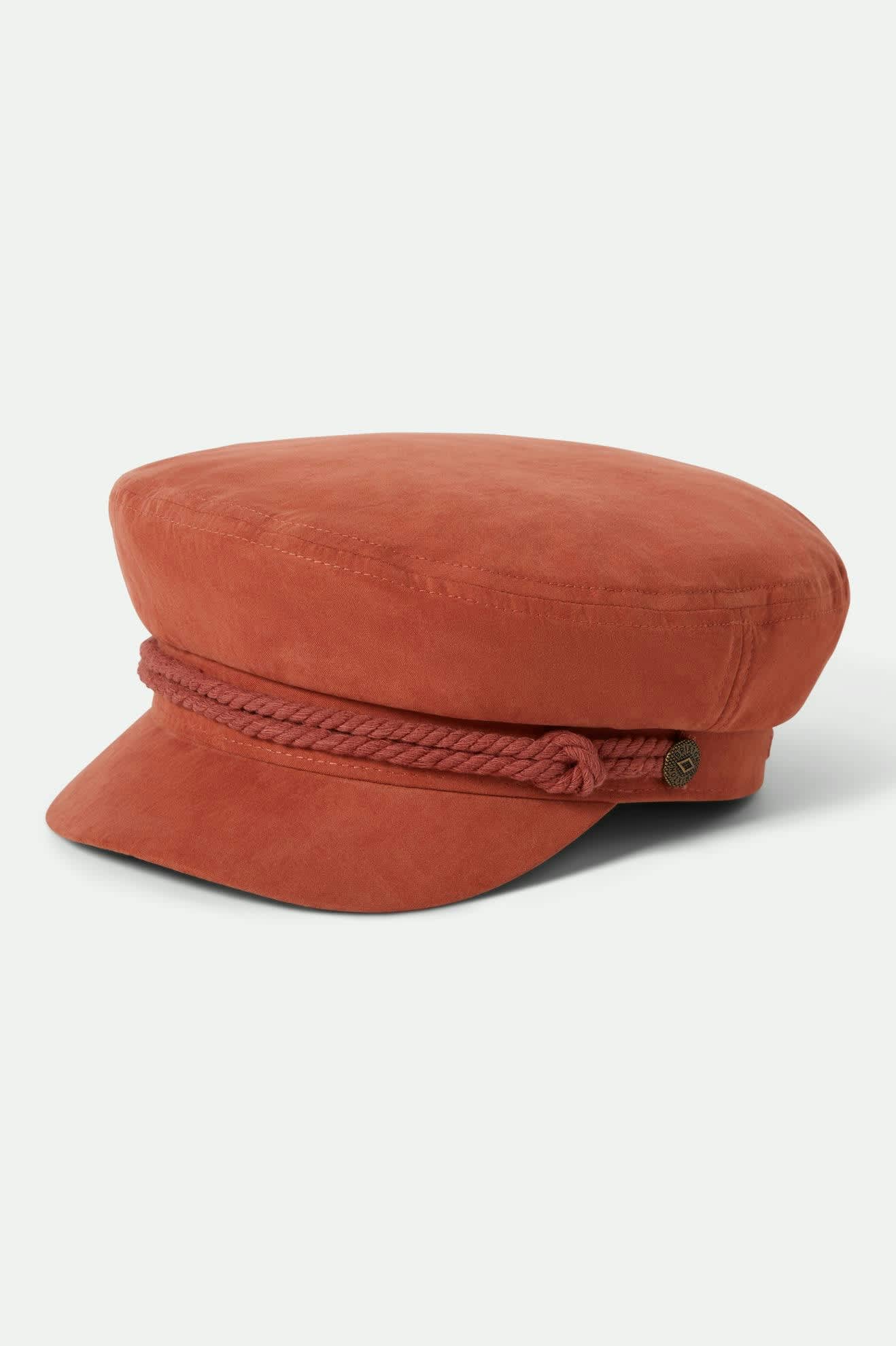 Fiddler Fisherman Cap - Terracota Brushed Satin