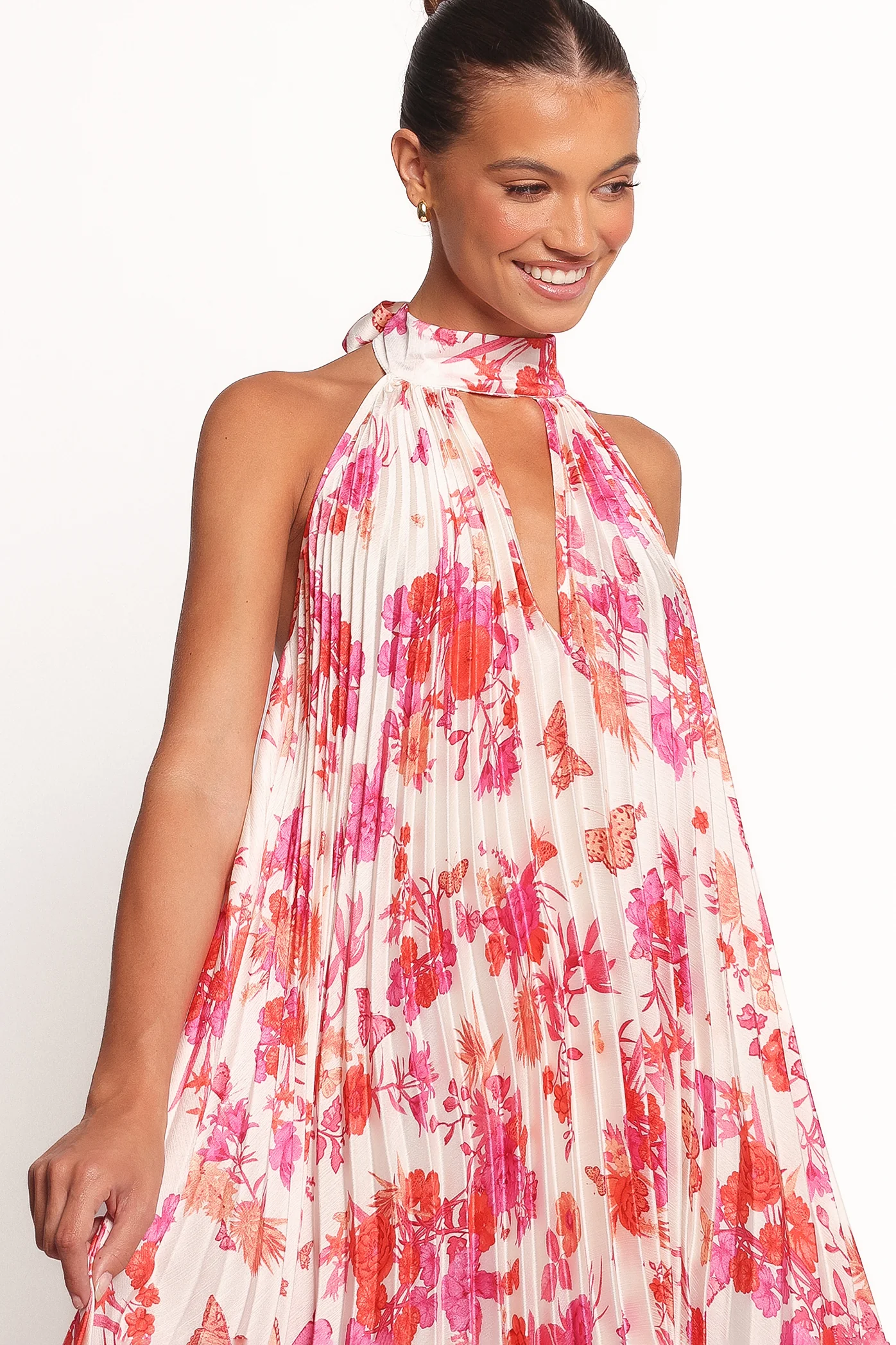 Sirmione Maxi Dress - Pink Floral