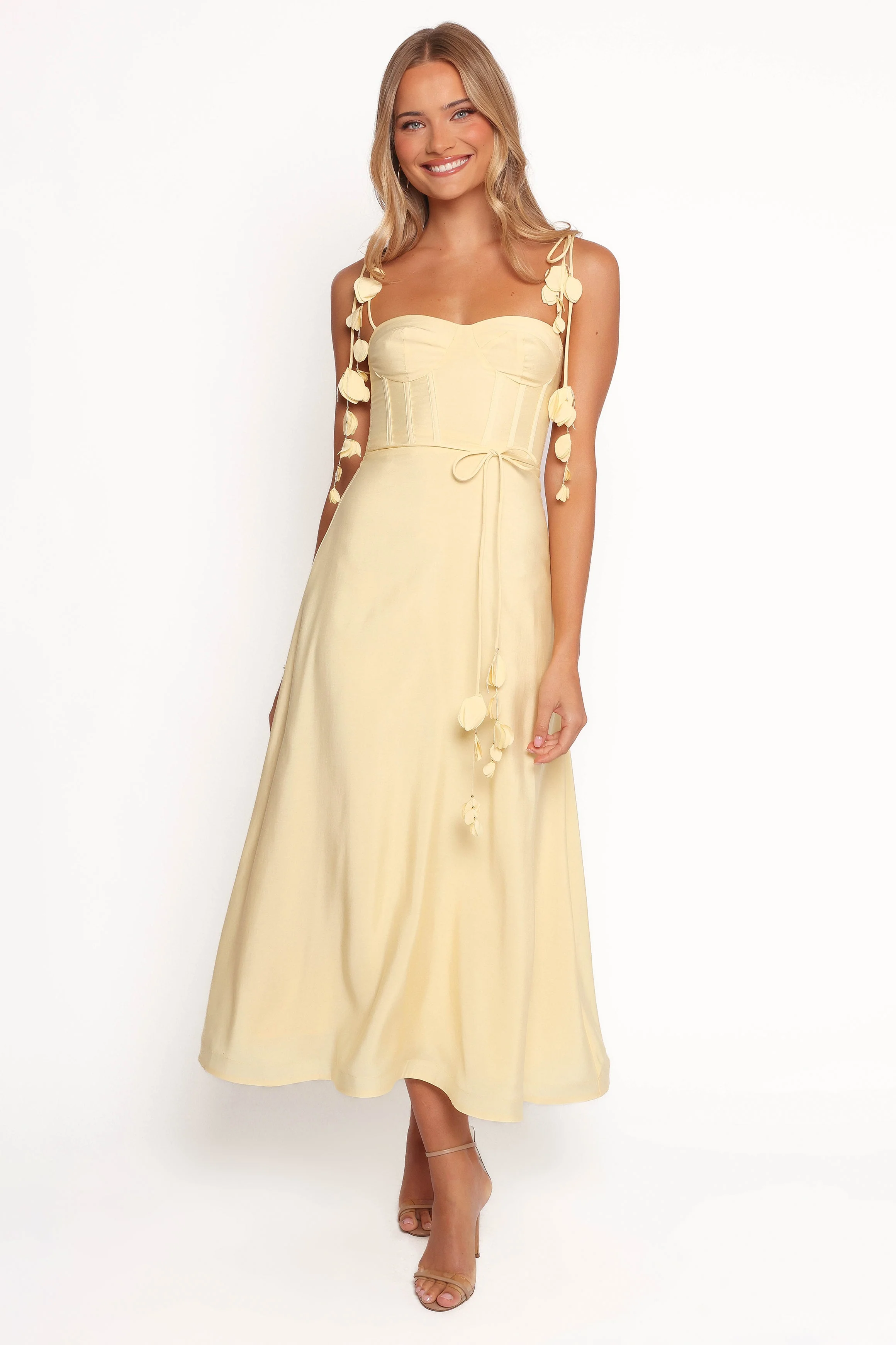 Della Midi Dress - Yellow