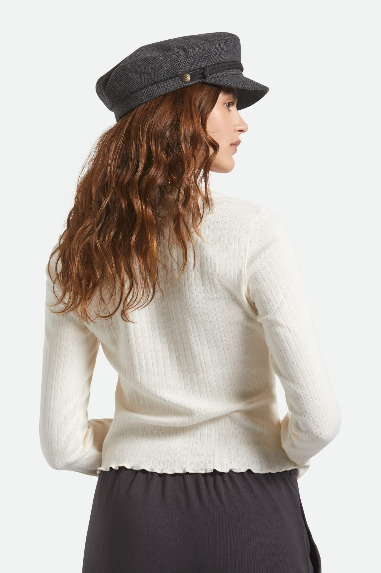 Fiddler Fisherman Cap - Grey Shadow Plaid