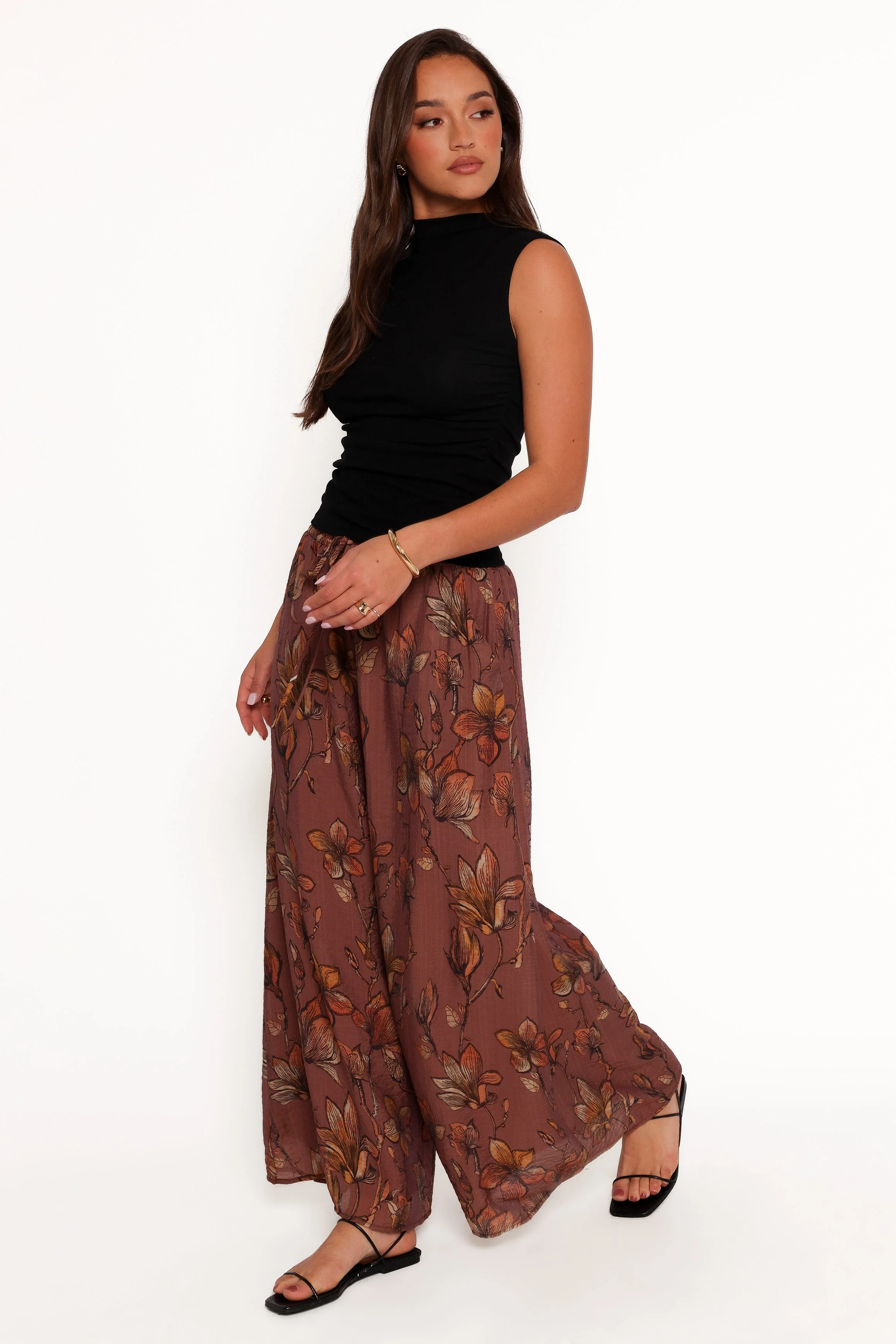 Larson Pant - Brown Floral