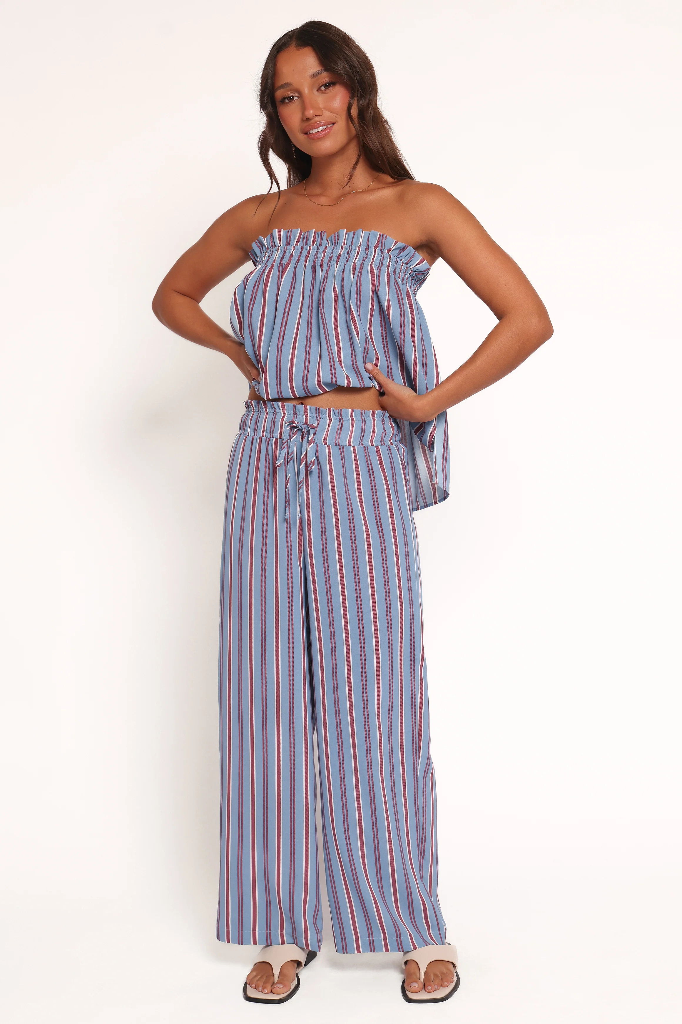 Zemira Pants - Blue Stripe