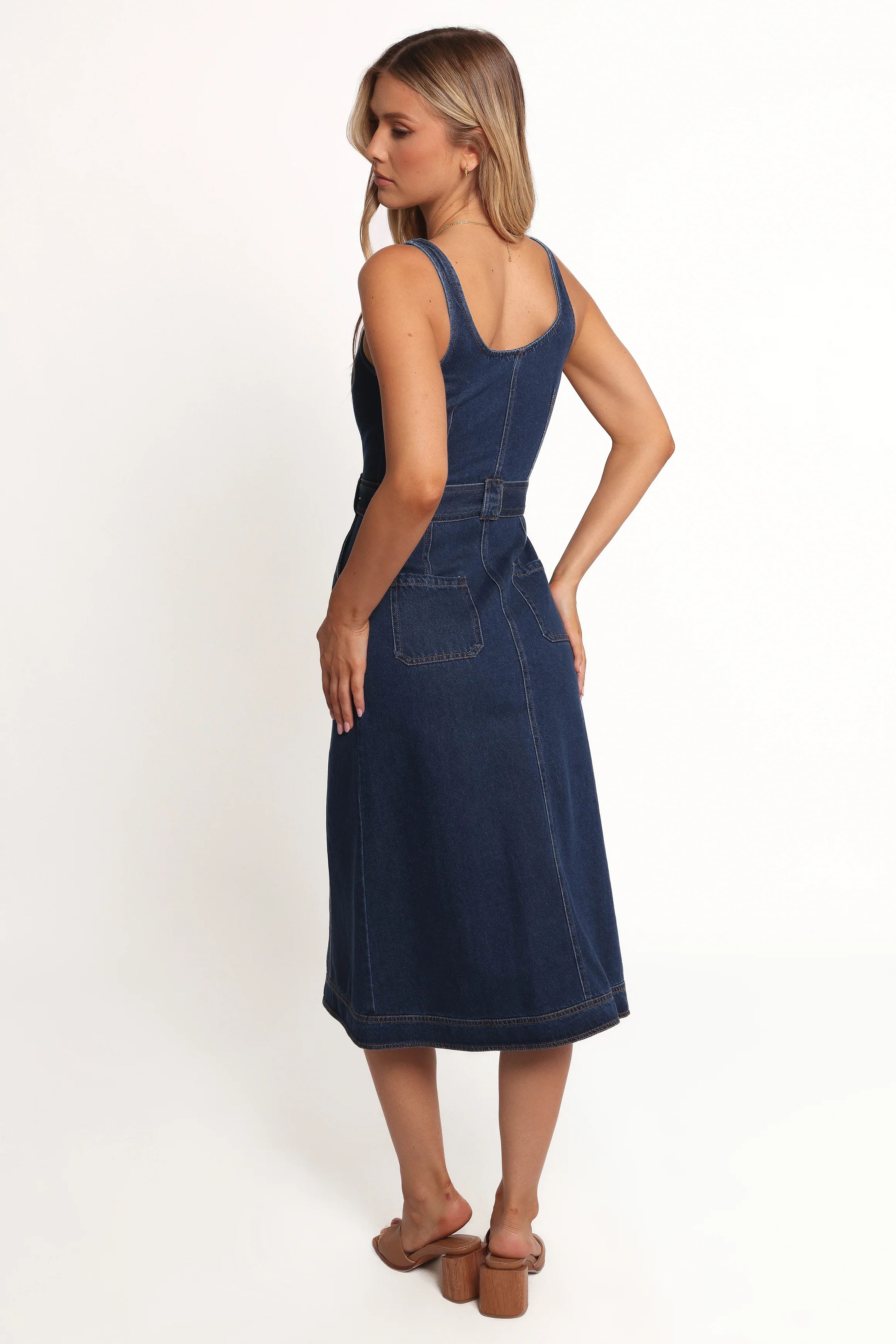 Carys Midi Dress - Denim