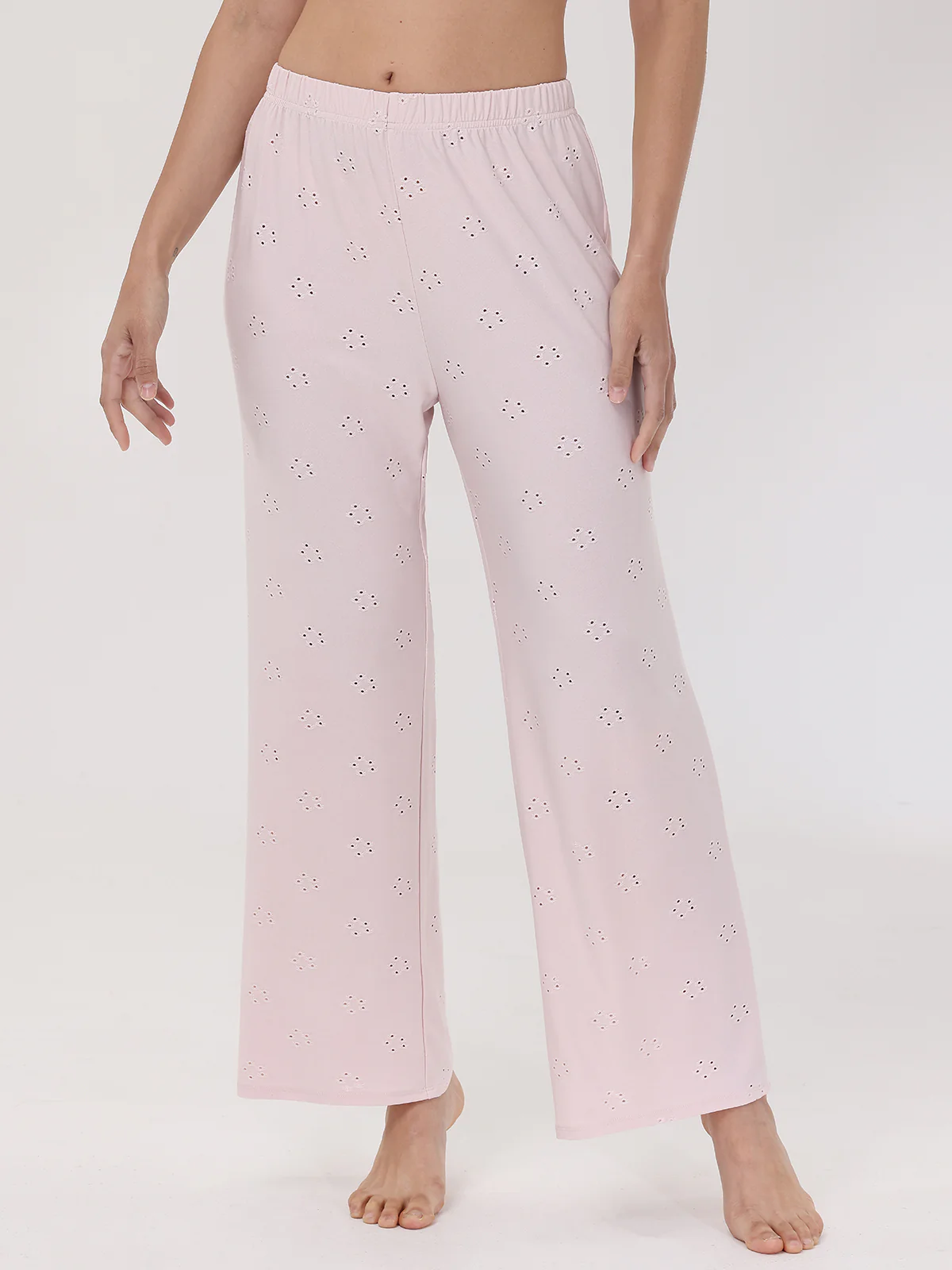 Pointelle Flower Lounge Pants