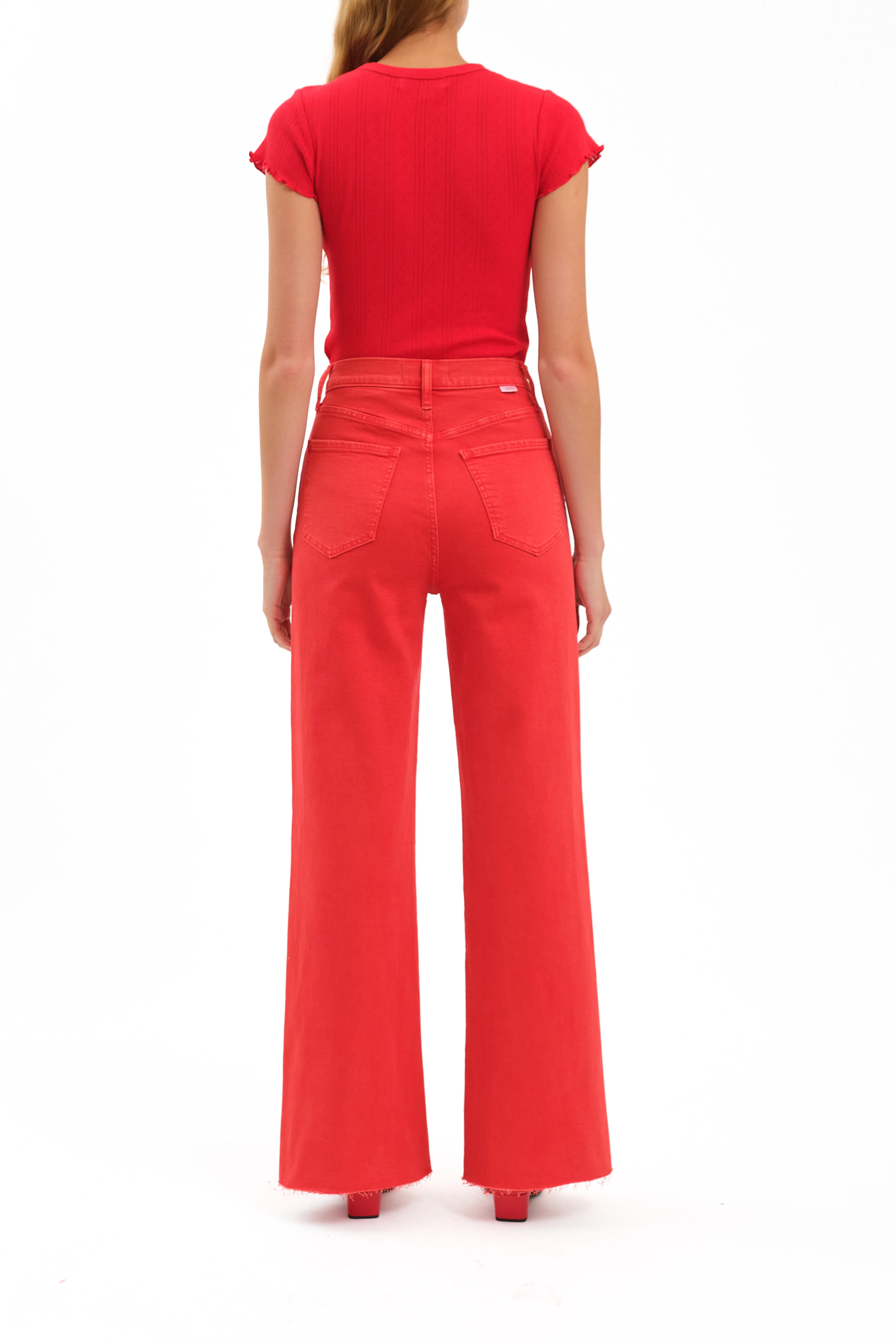 Far Out Wide Leg Jean - Cherry