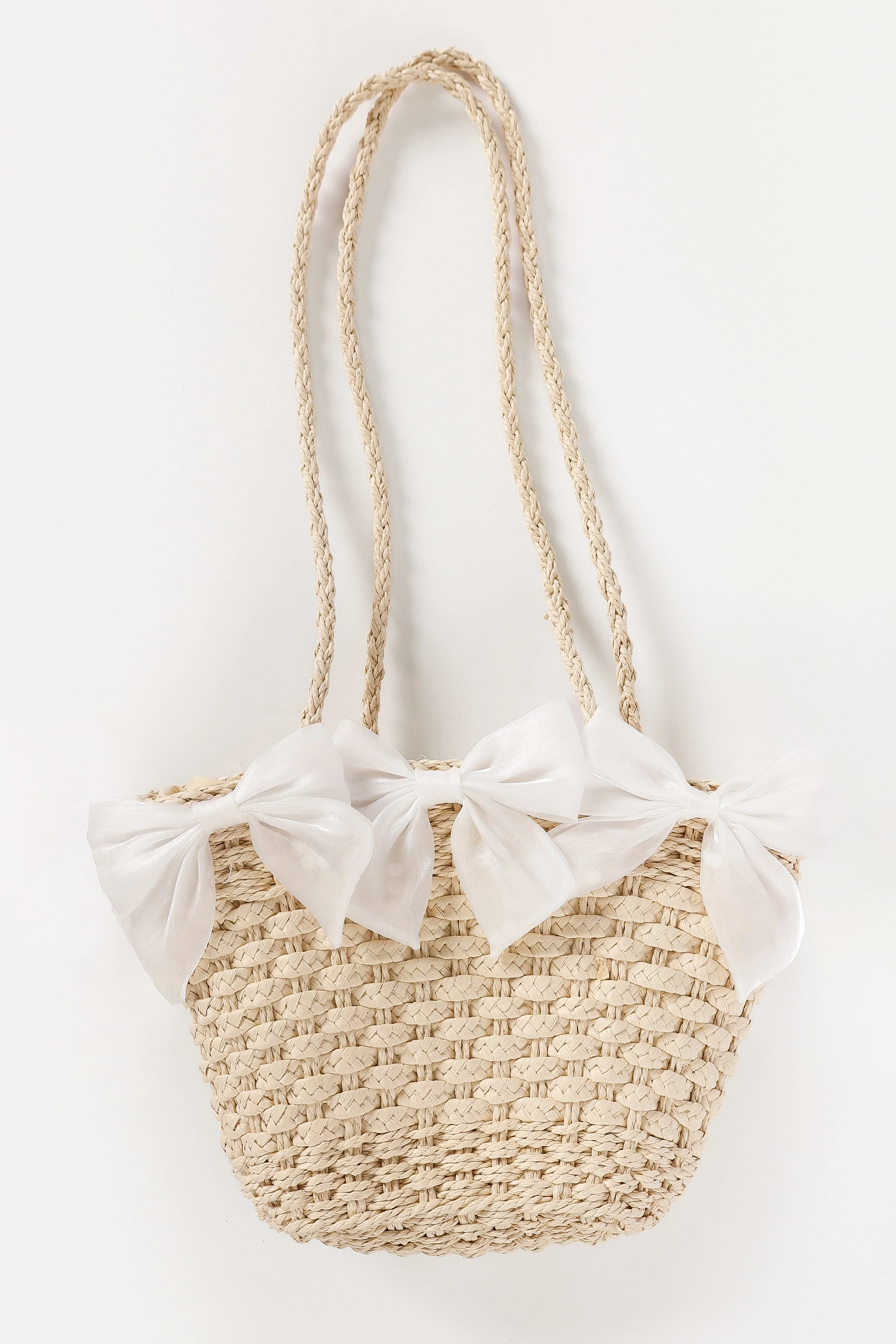 Ashy Bow Bag - Neutral