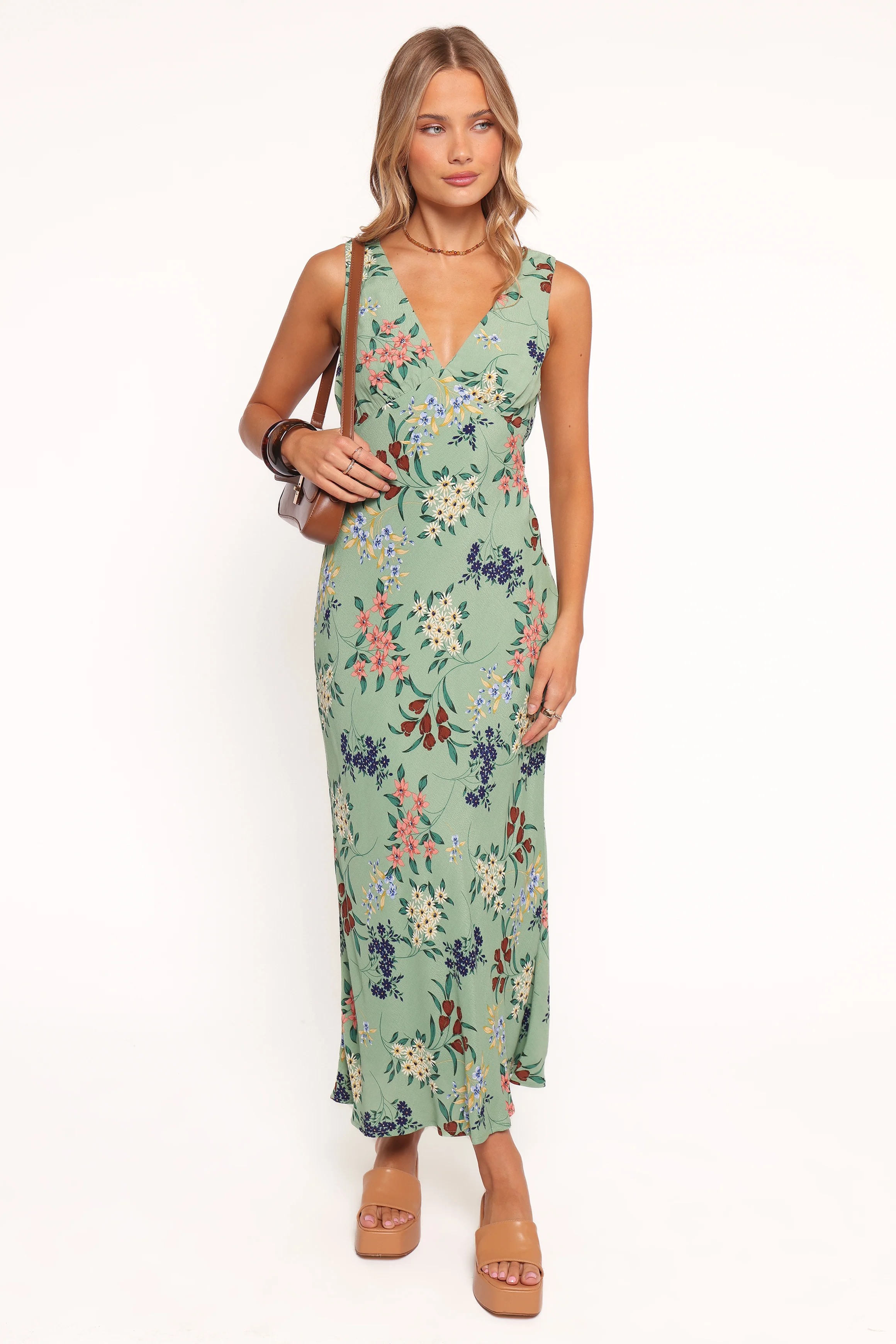 Acilia Midi Dress - Sage Floral
