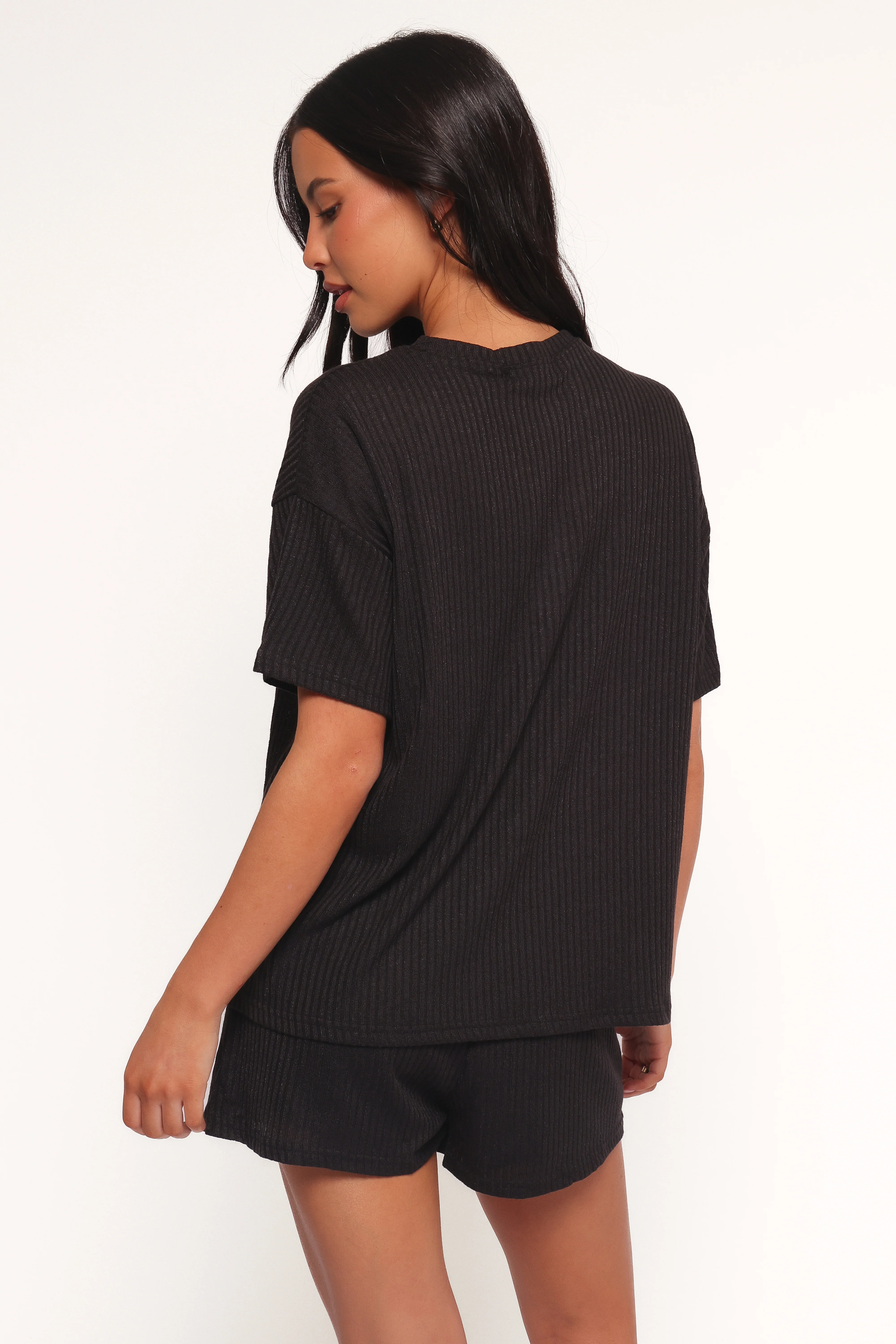 Granger Knit Short Set - Black