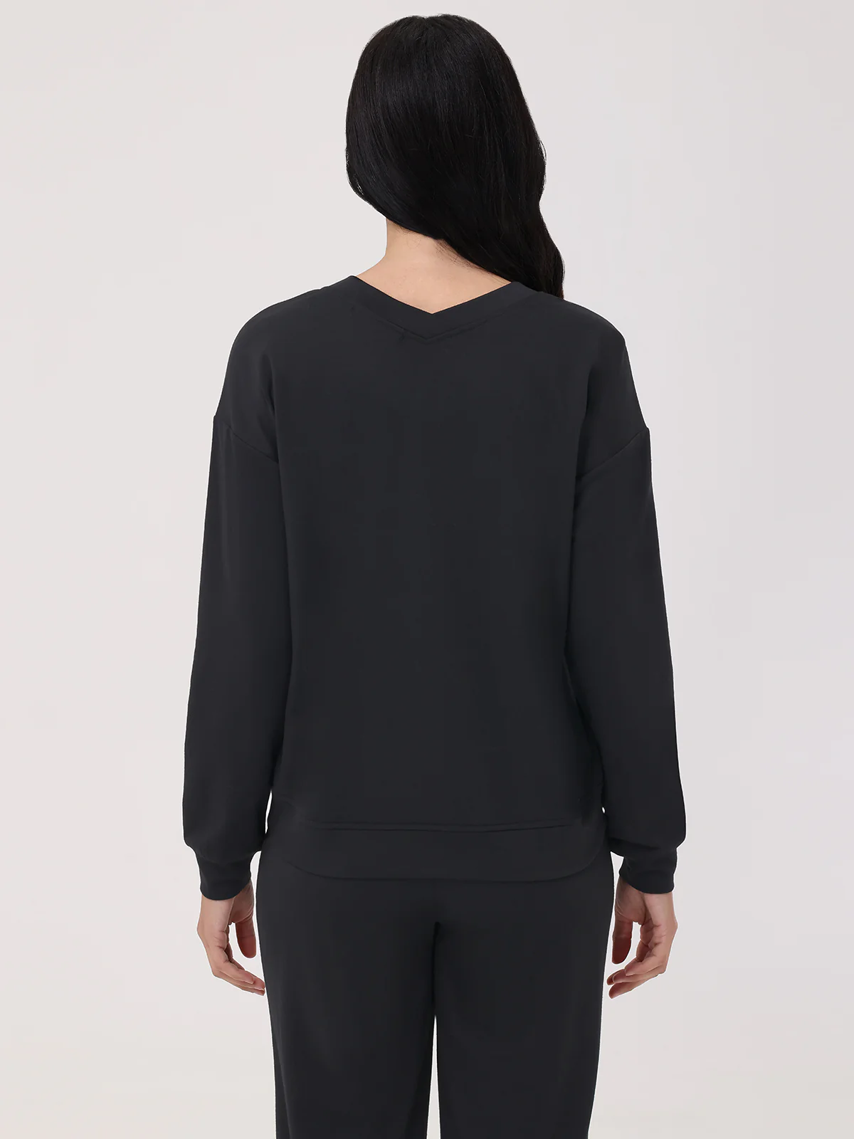 French Terry V-Neck Sweatshirt