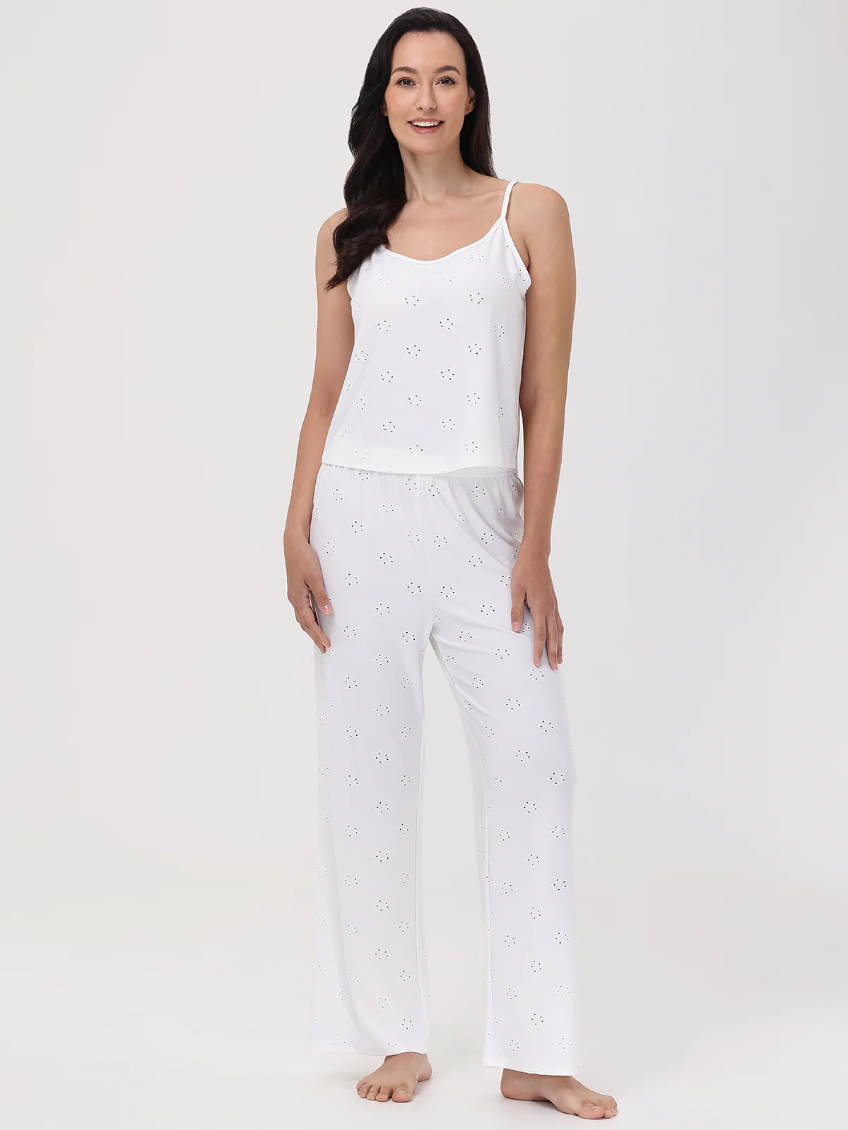 Pointelle Flower Cami