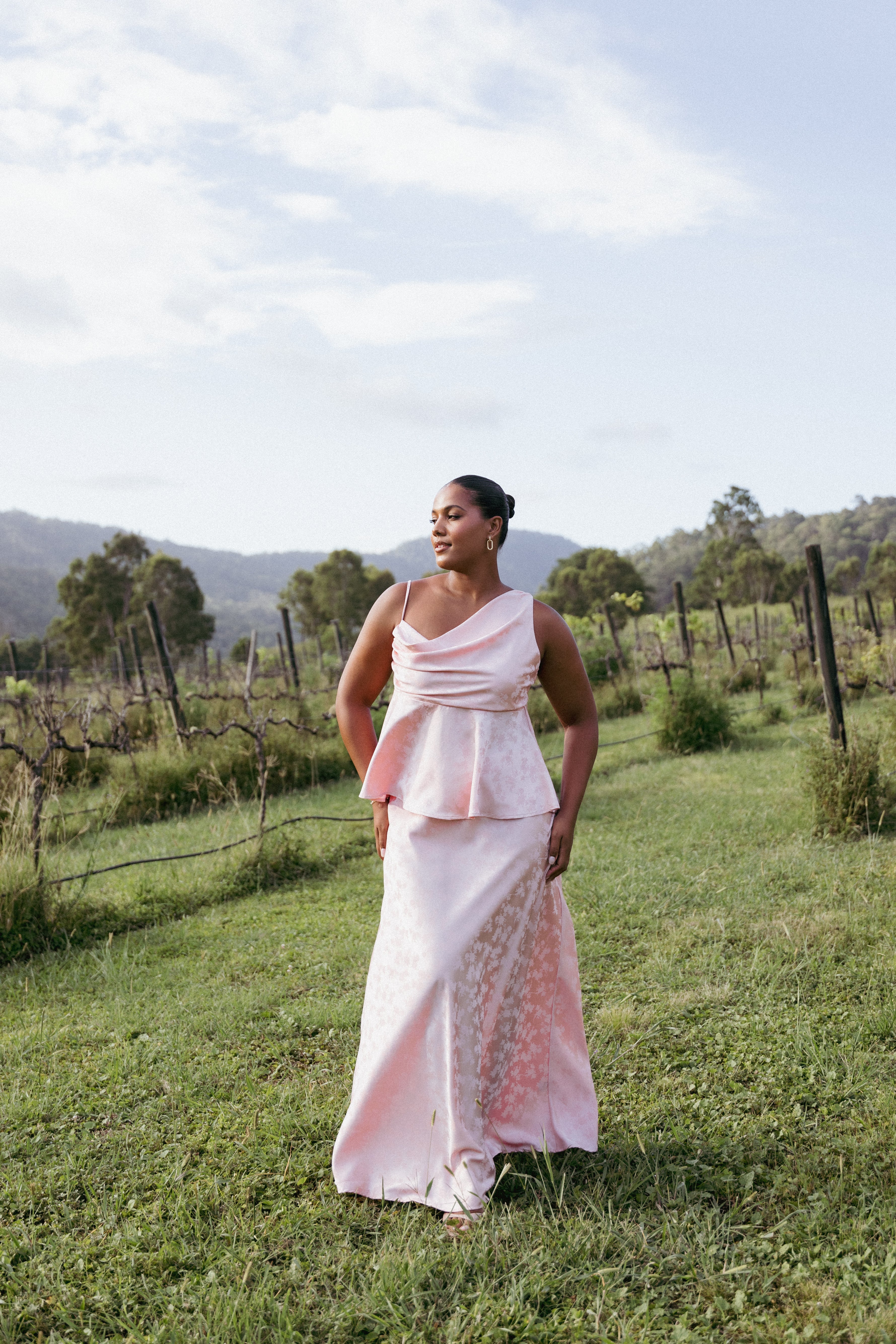 Alysa Skirt Set - Blush