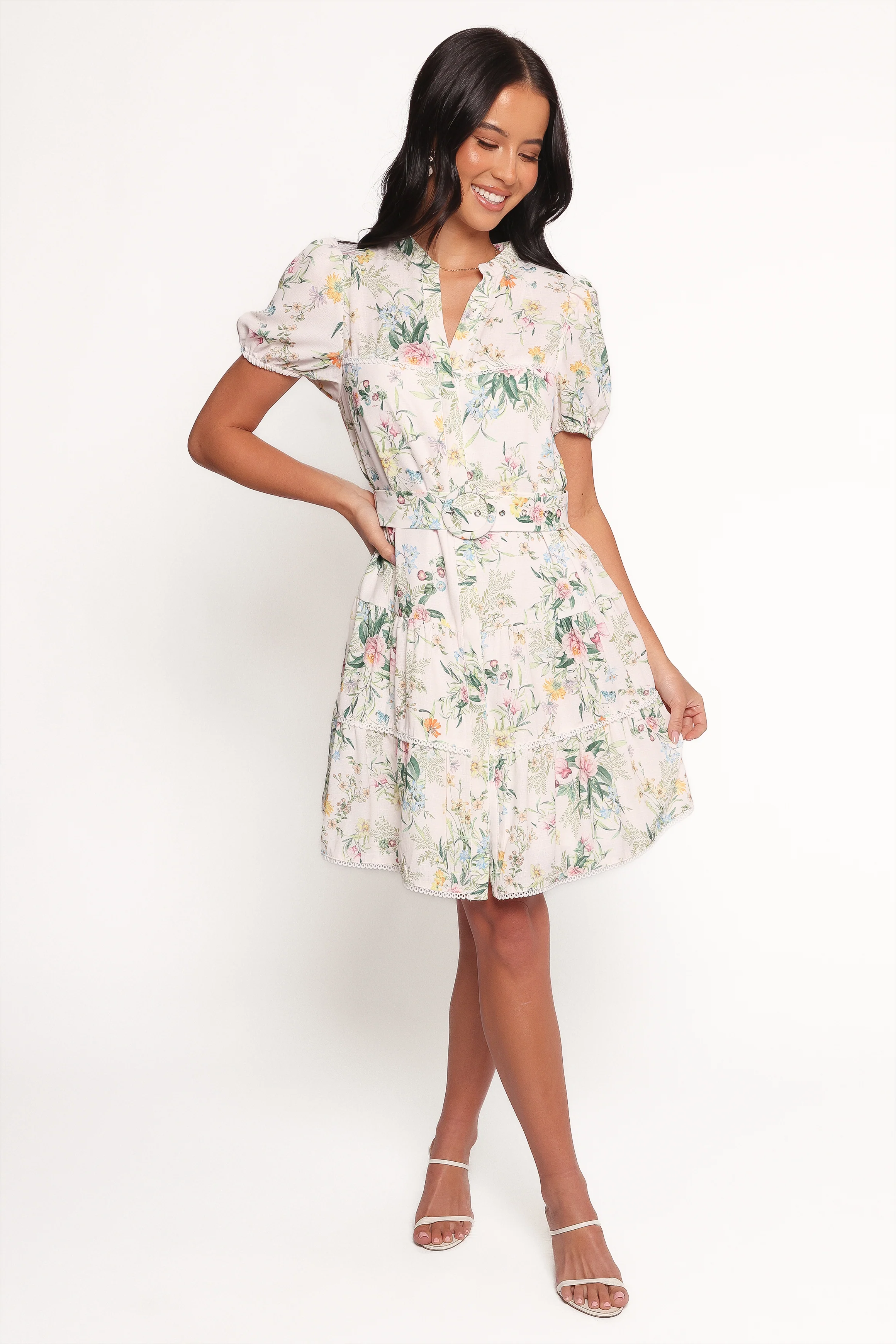 Paula Mini Dress - Multi Floral