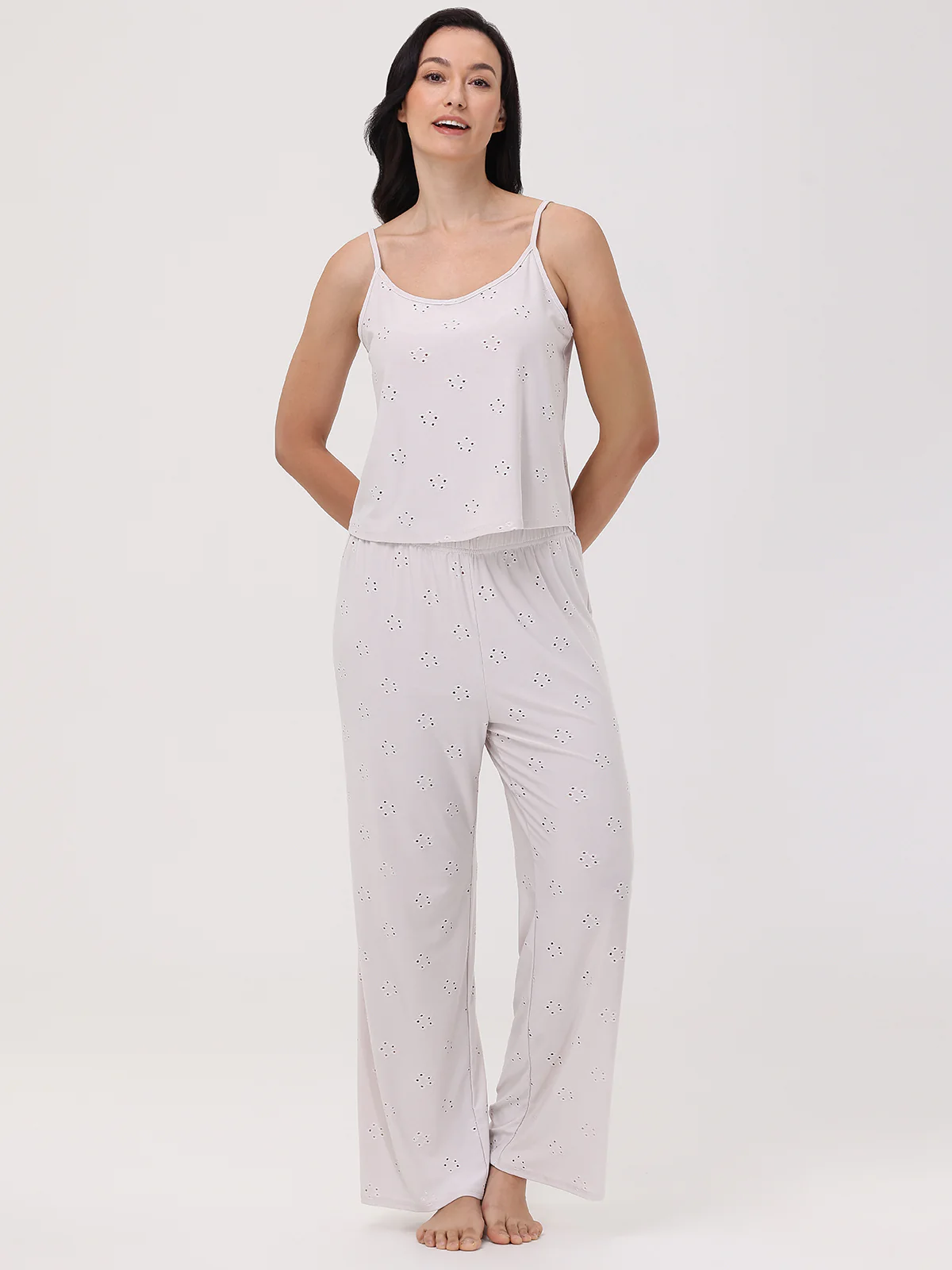 Pointelle Flower Lounge Pants