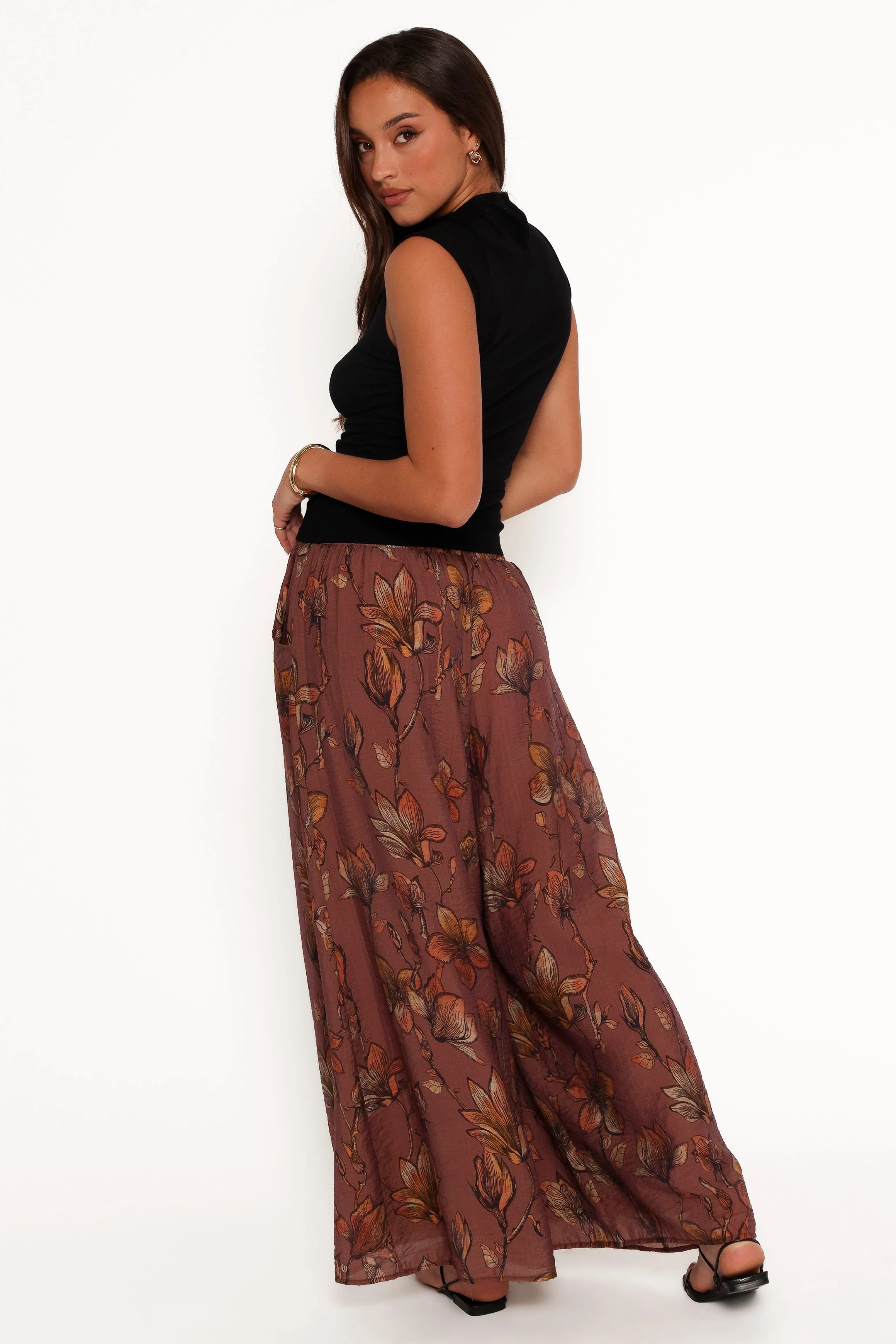 Larson Pant - Brown Floral