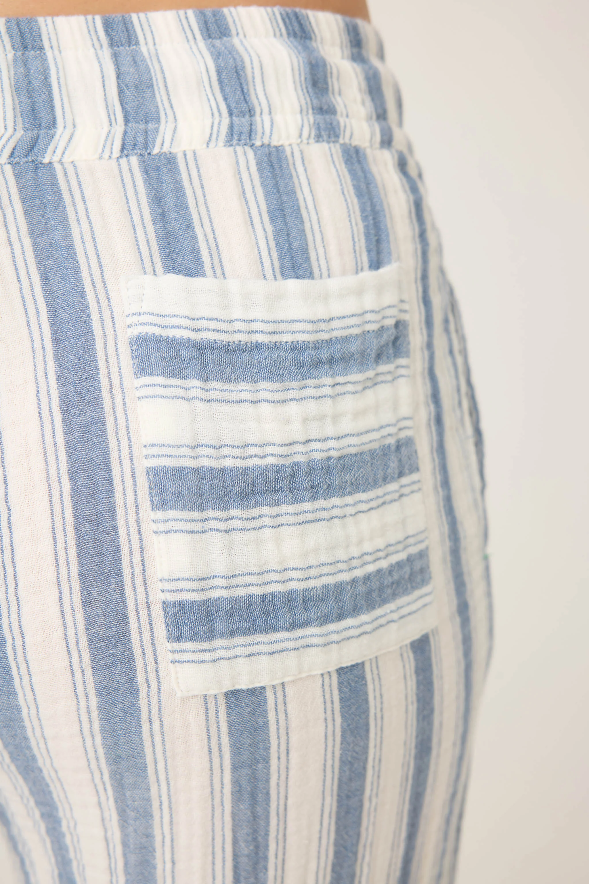 Back From The Beach Striped Gauze Pants