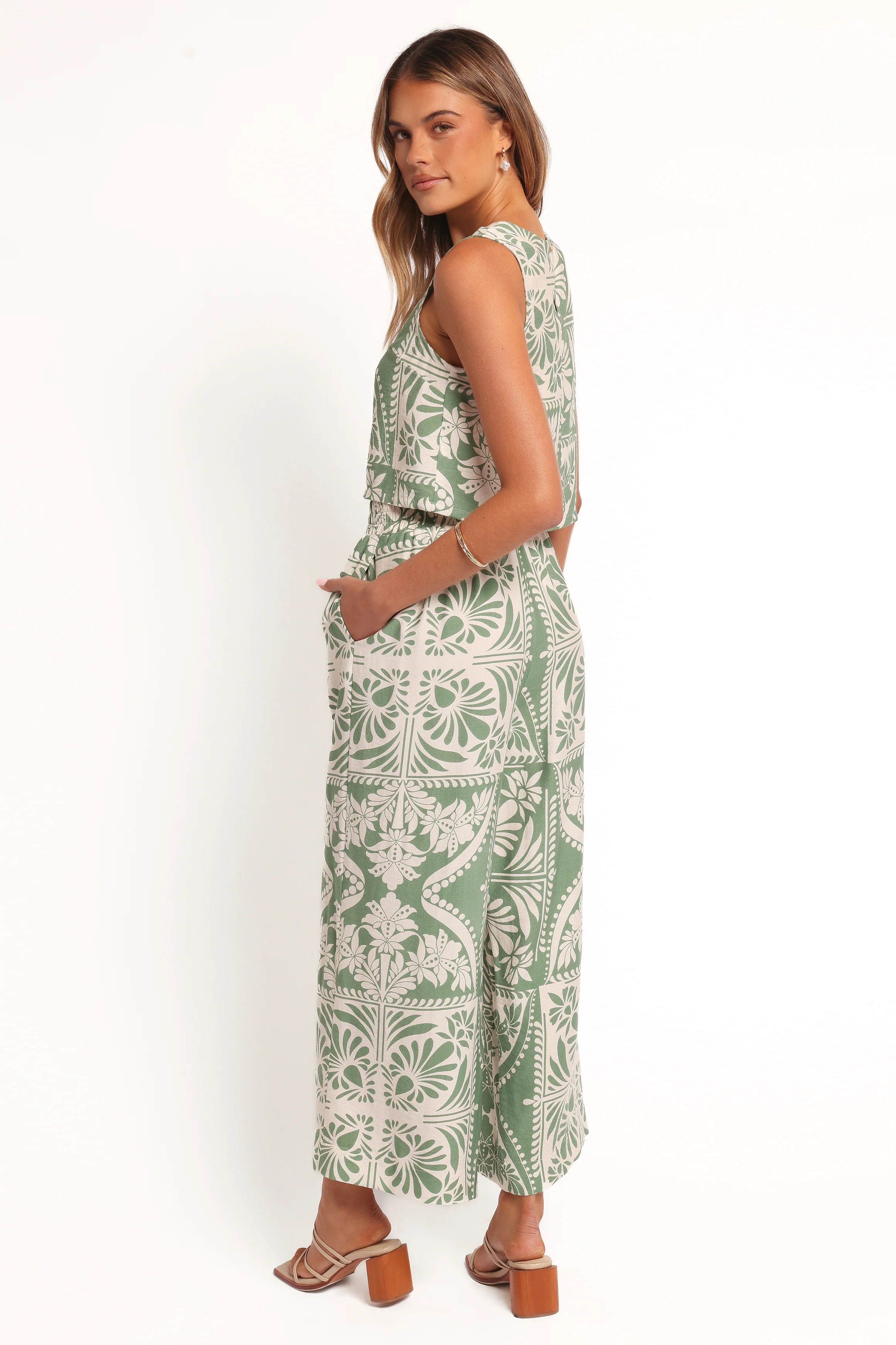 Nevin Pant - Green Floral