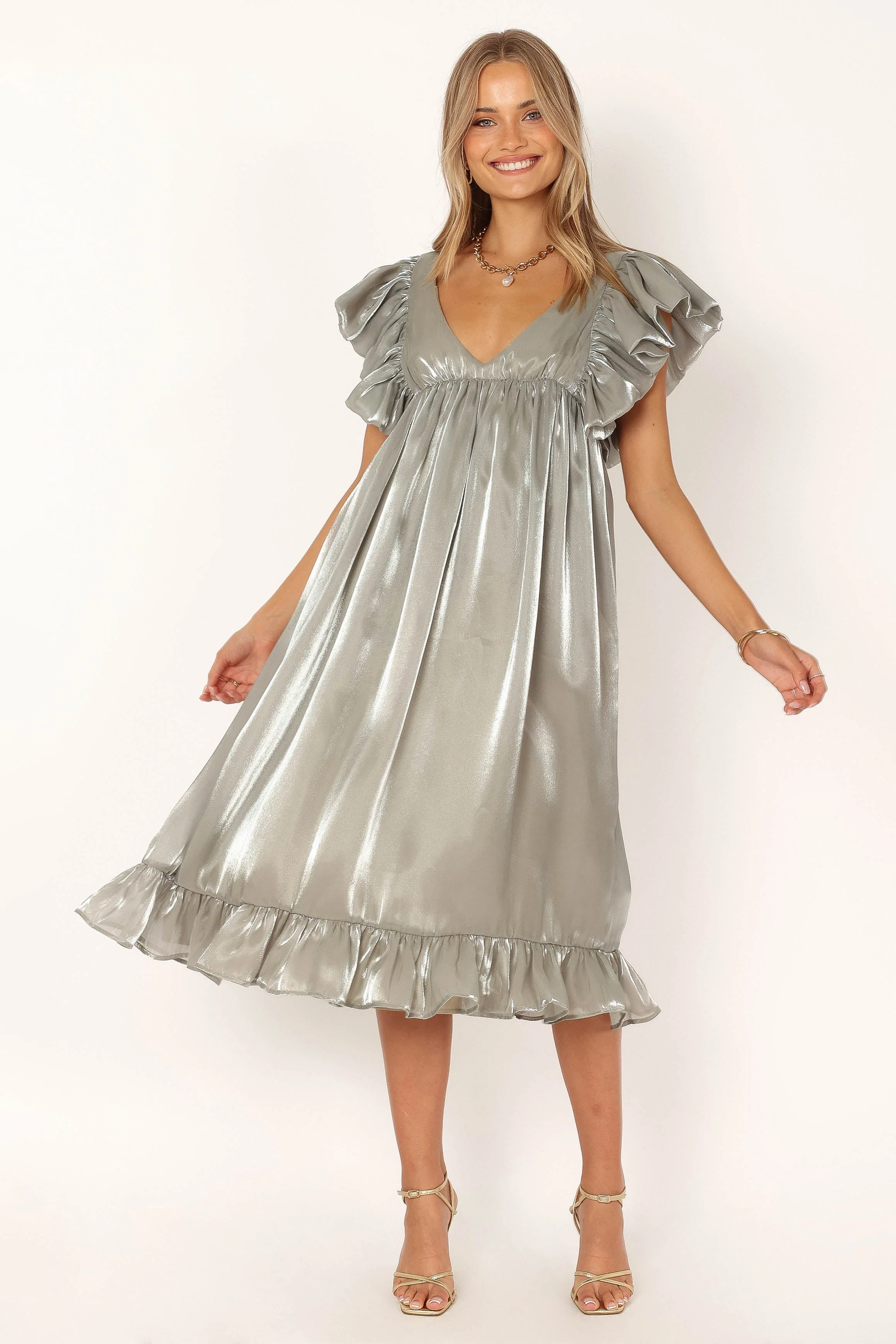 Oro Midi Dress - Olive