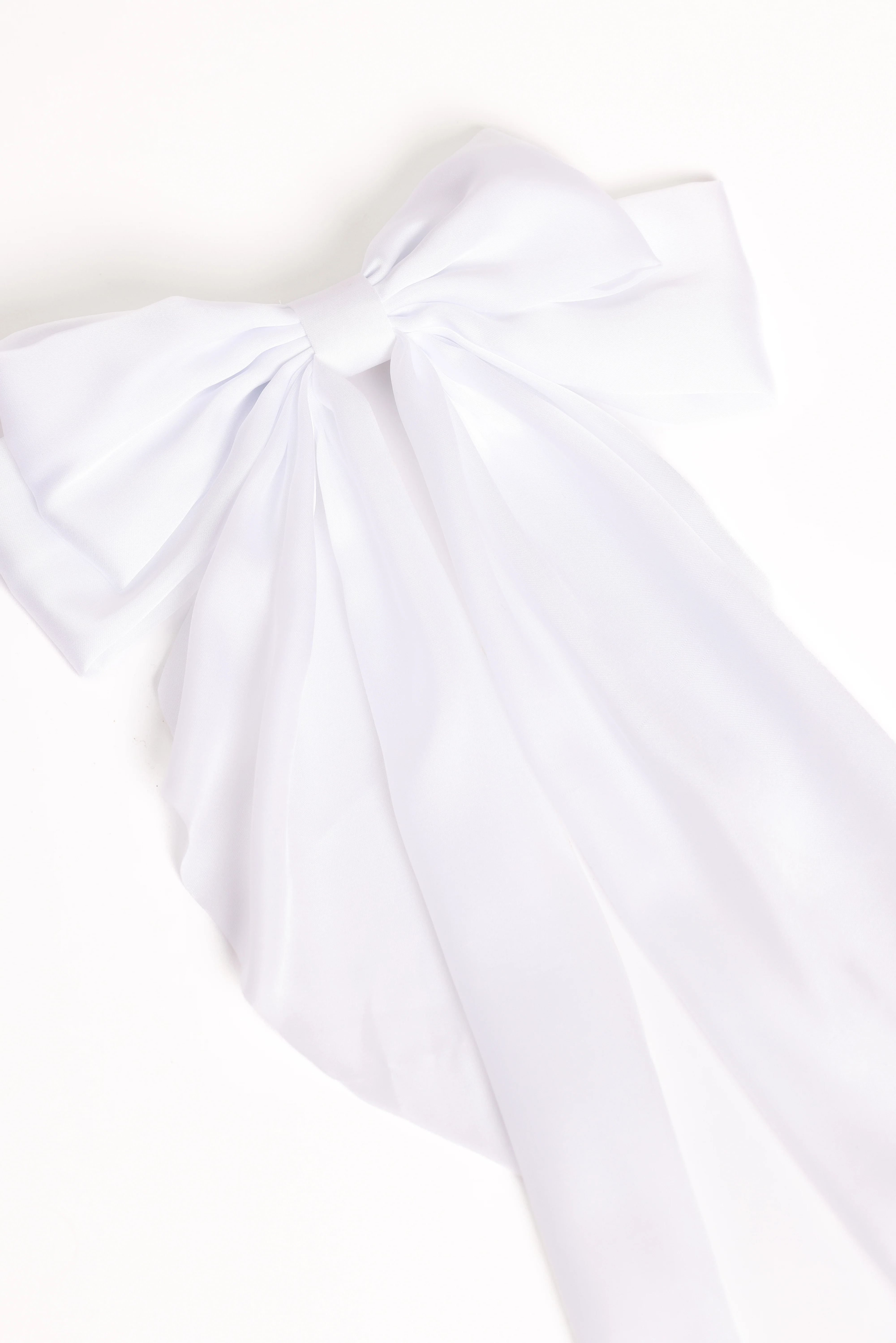 Grace Hair Bow - White