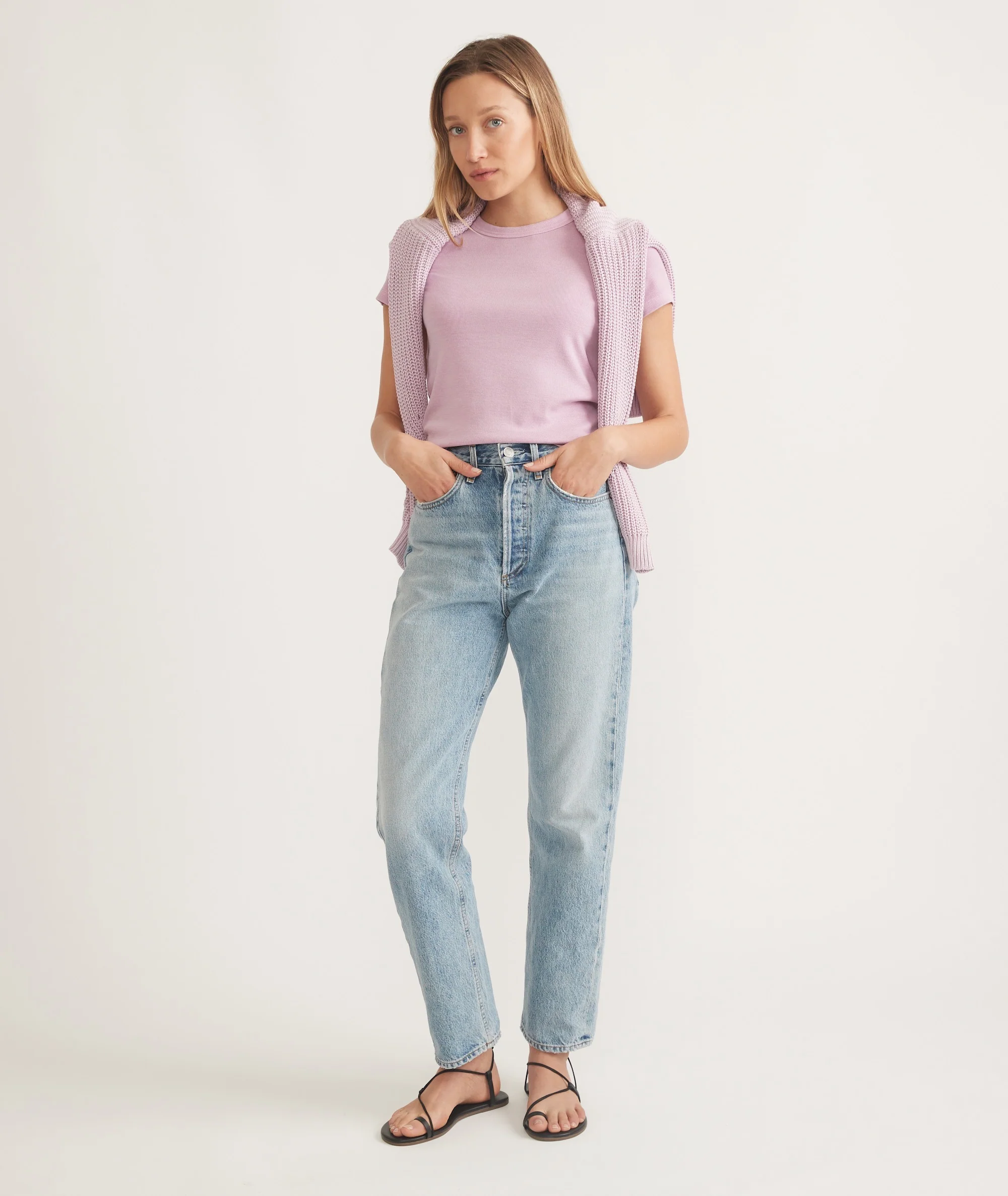Lexi Rib Sun-In Crew Tee