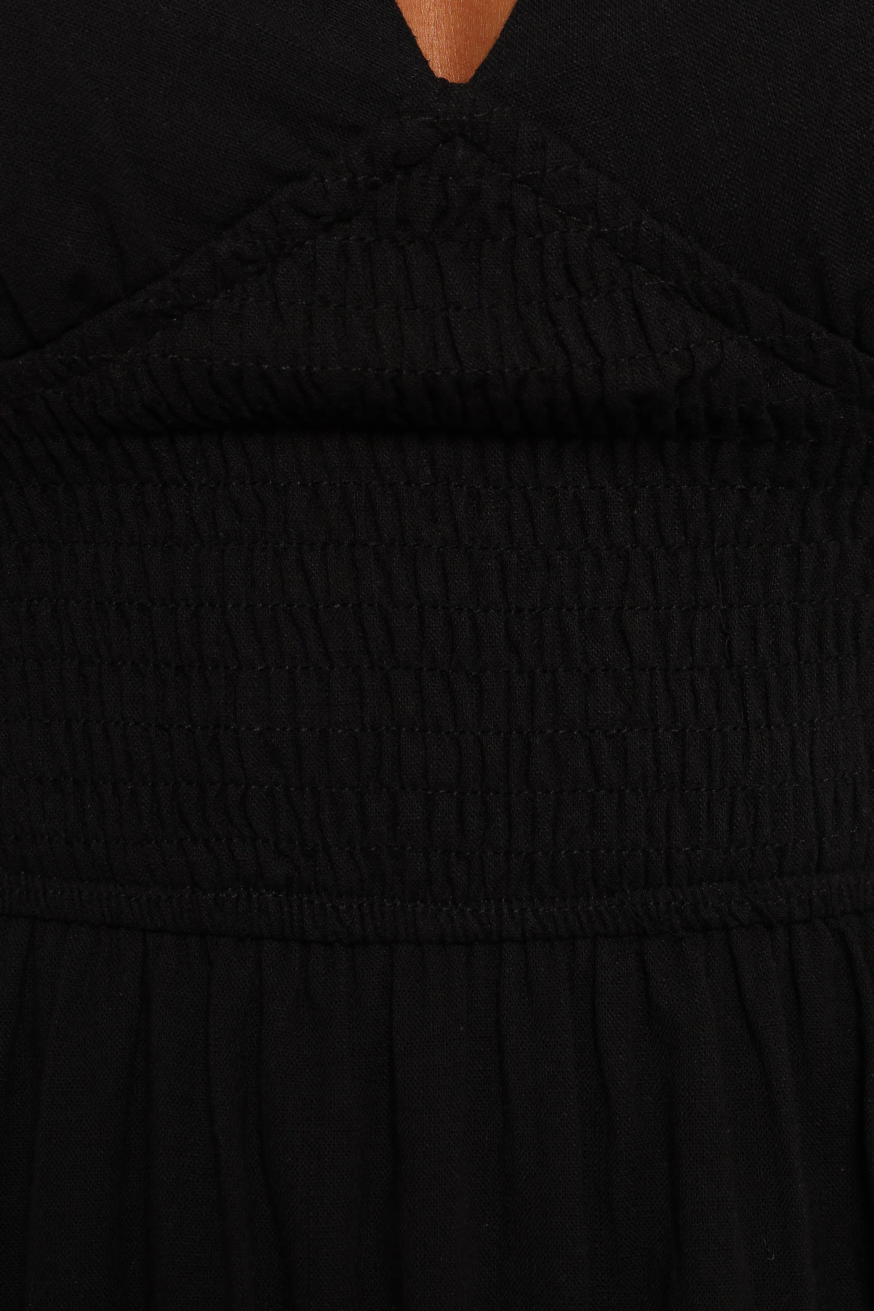Ronnie Short Sleeve Midi Dress - Black