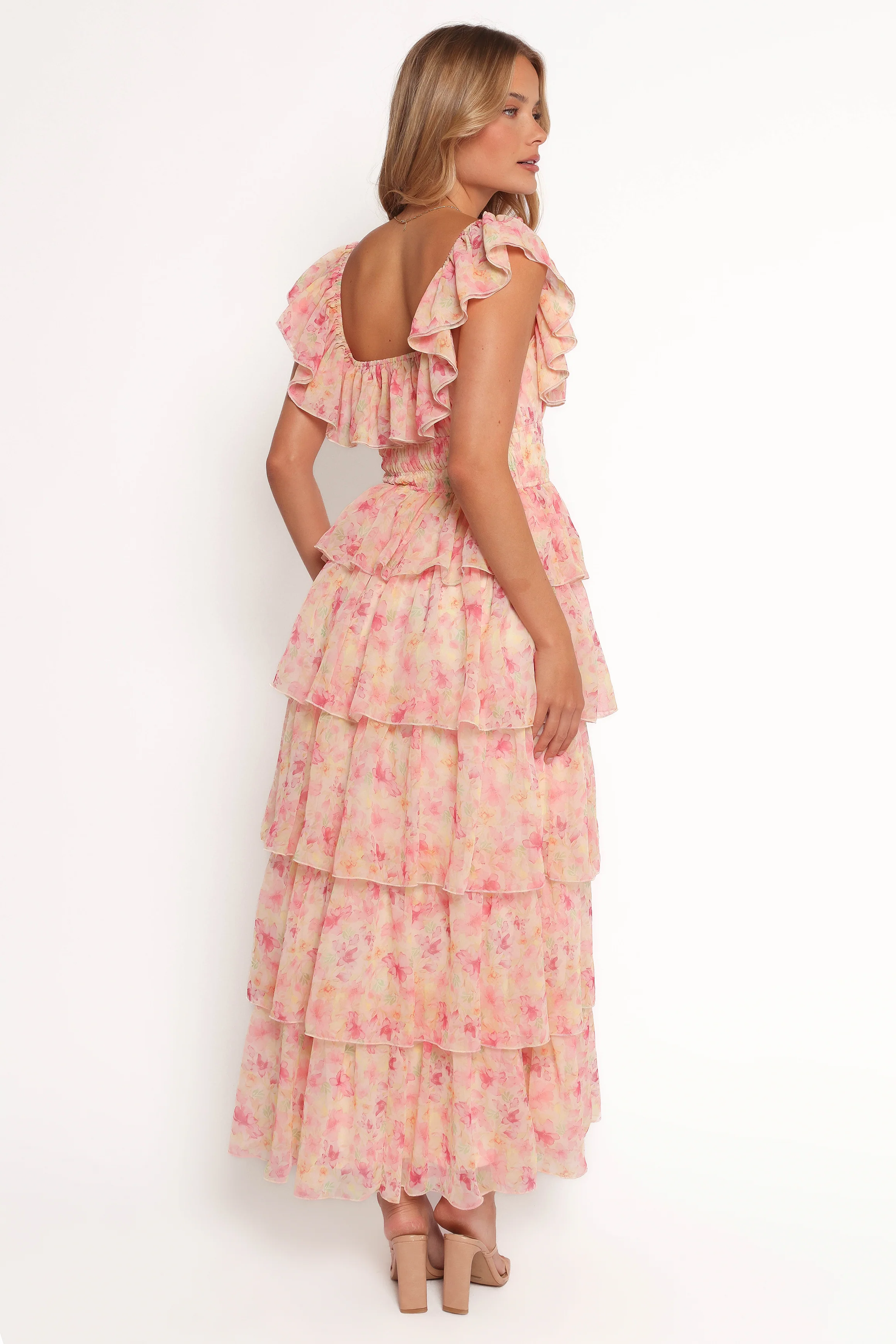 Belle Maxi Dress - Pink Floral
