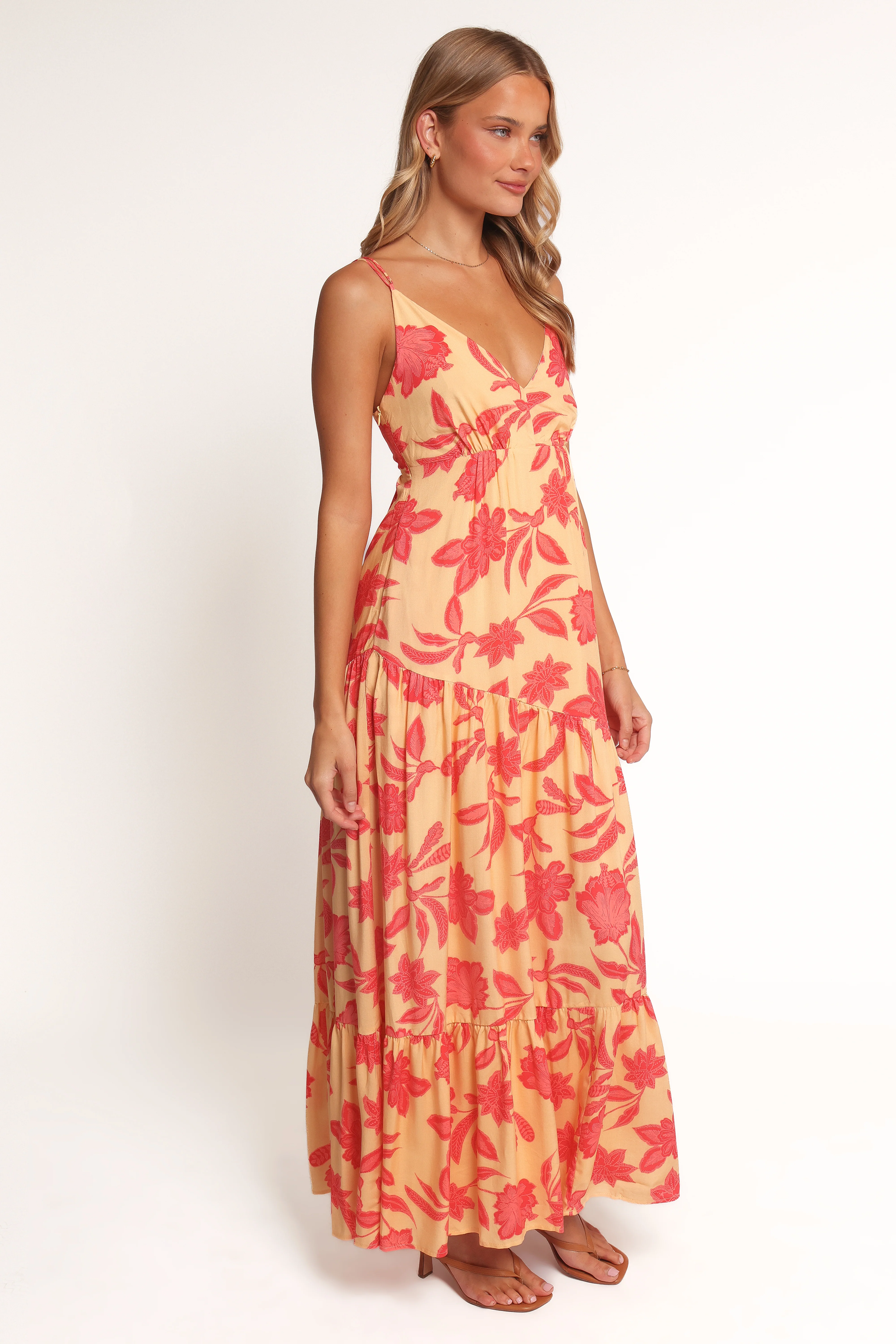 Forbes Maxi Dress - Red Floral