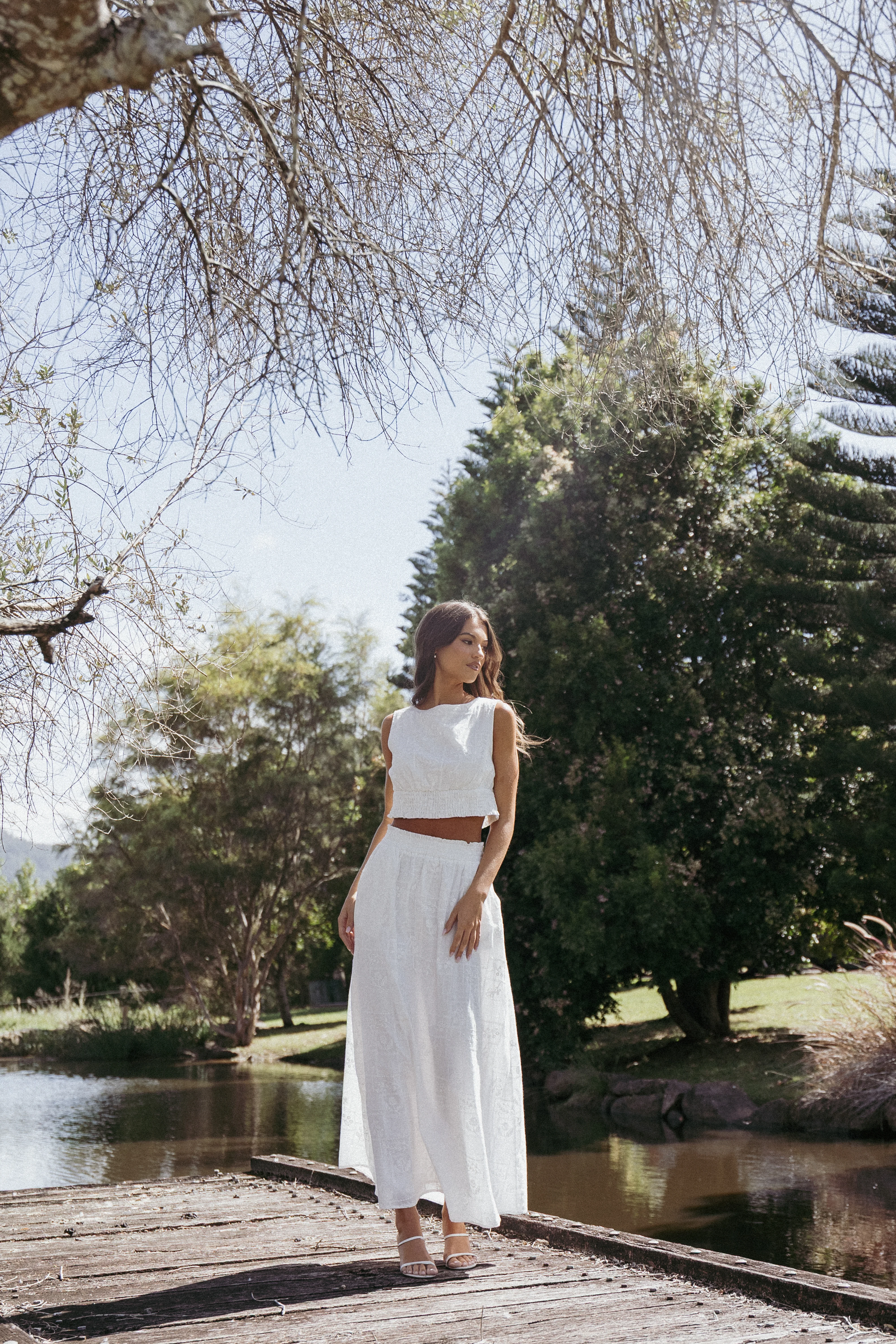 Kimora Maxi Skirt - White