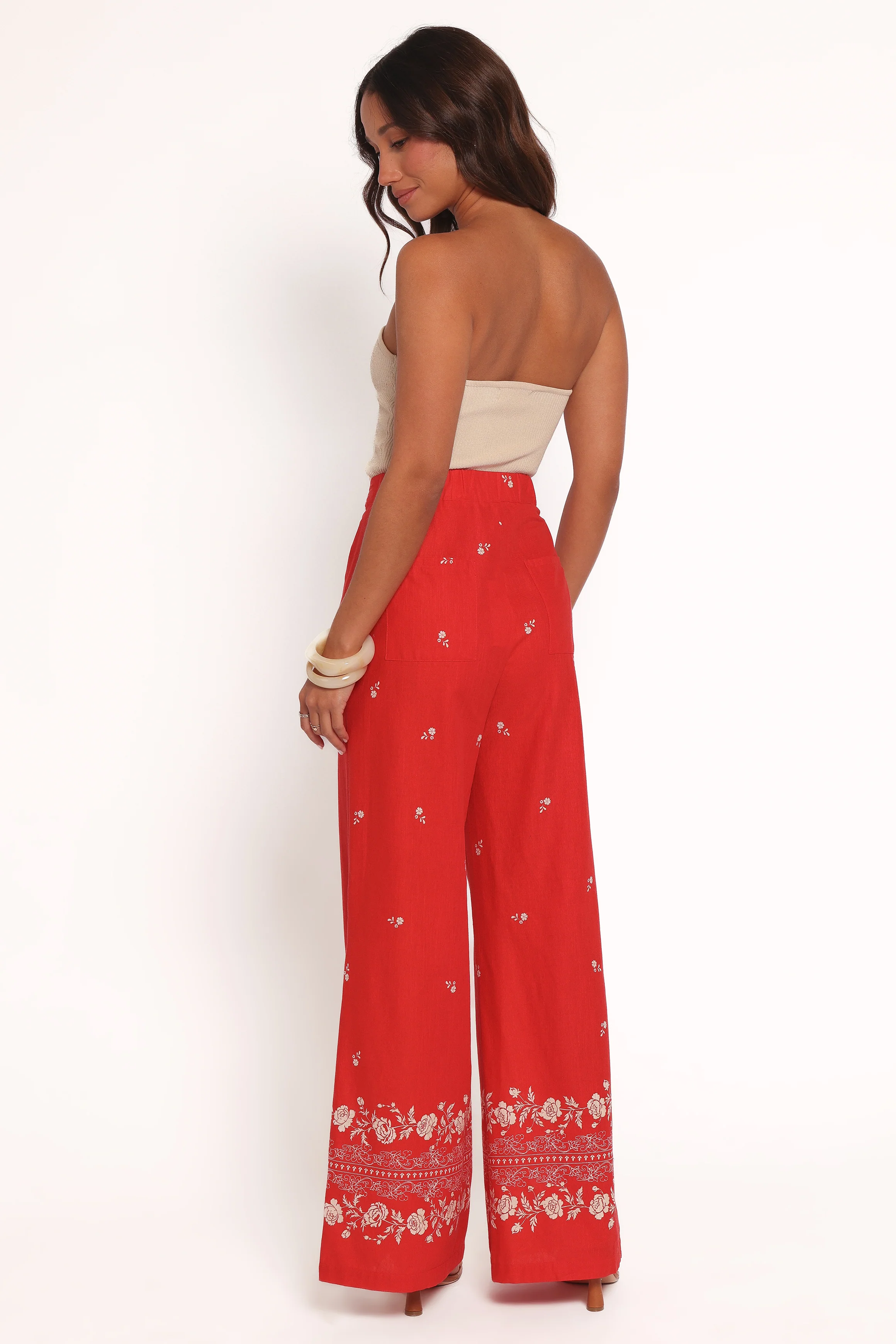 Ilara Pant - Red Floral