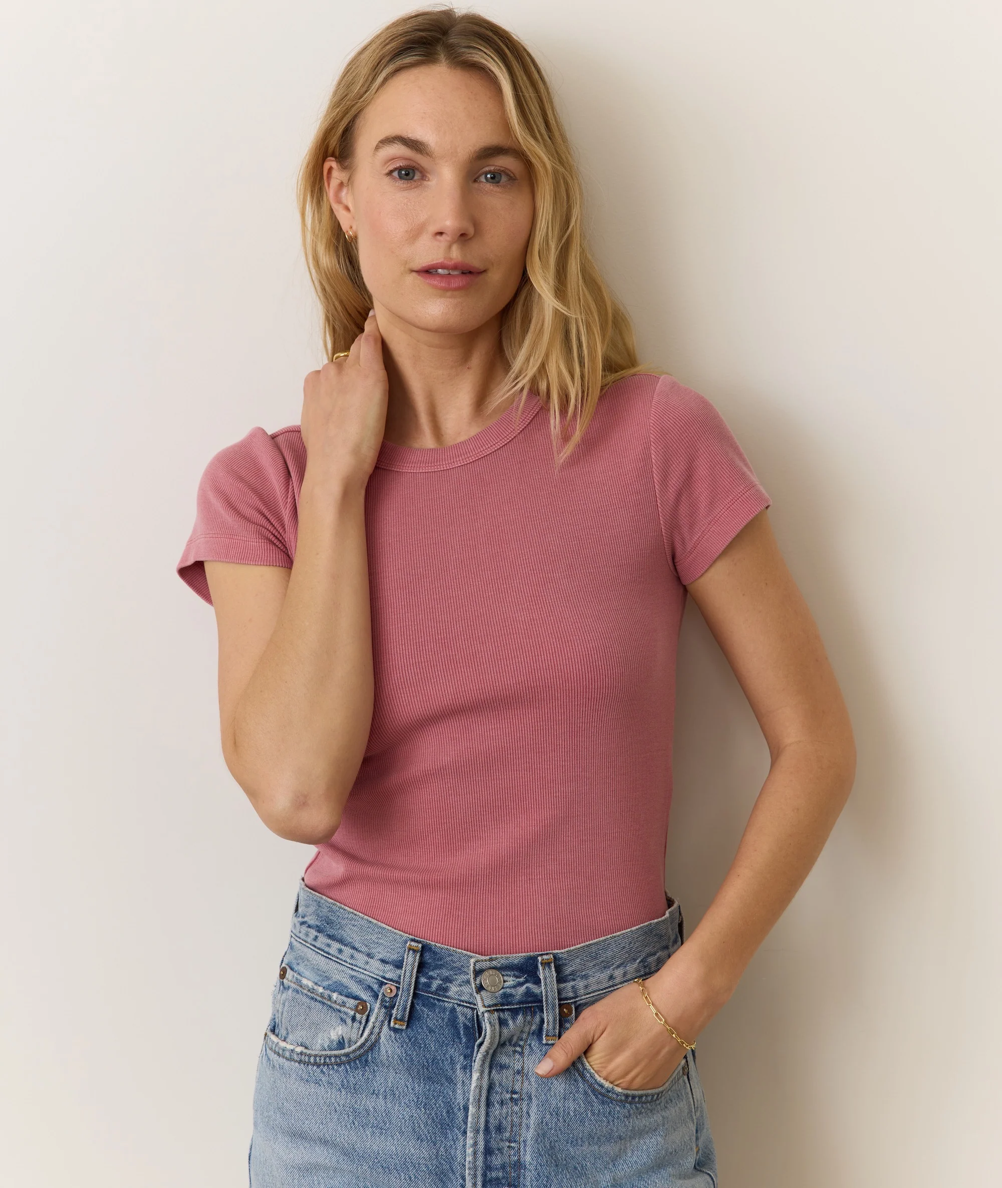 Lexi Rib Sun-In Crew Tee