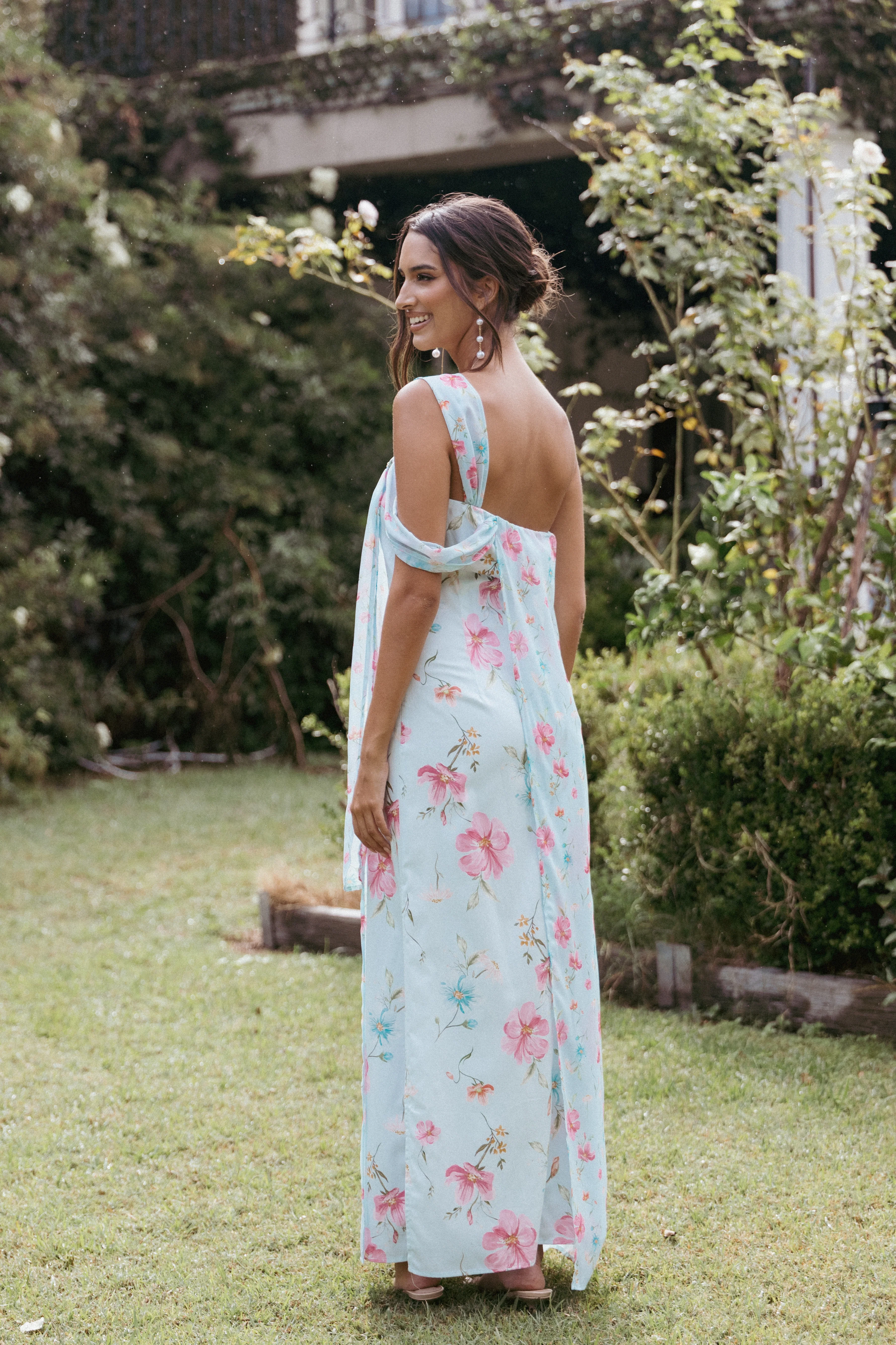 Eloisa Maxi Dress - Blue Floral