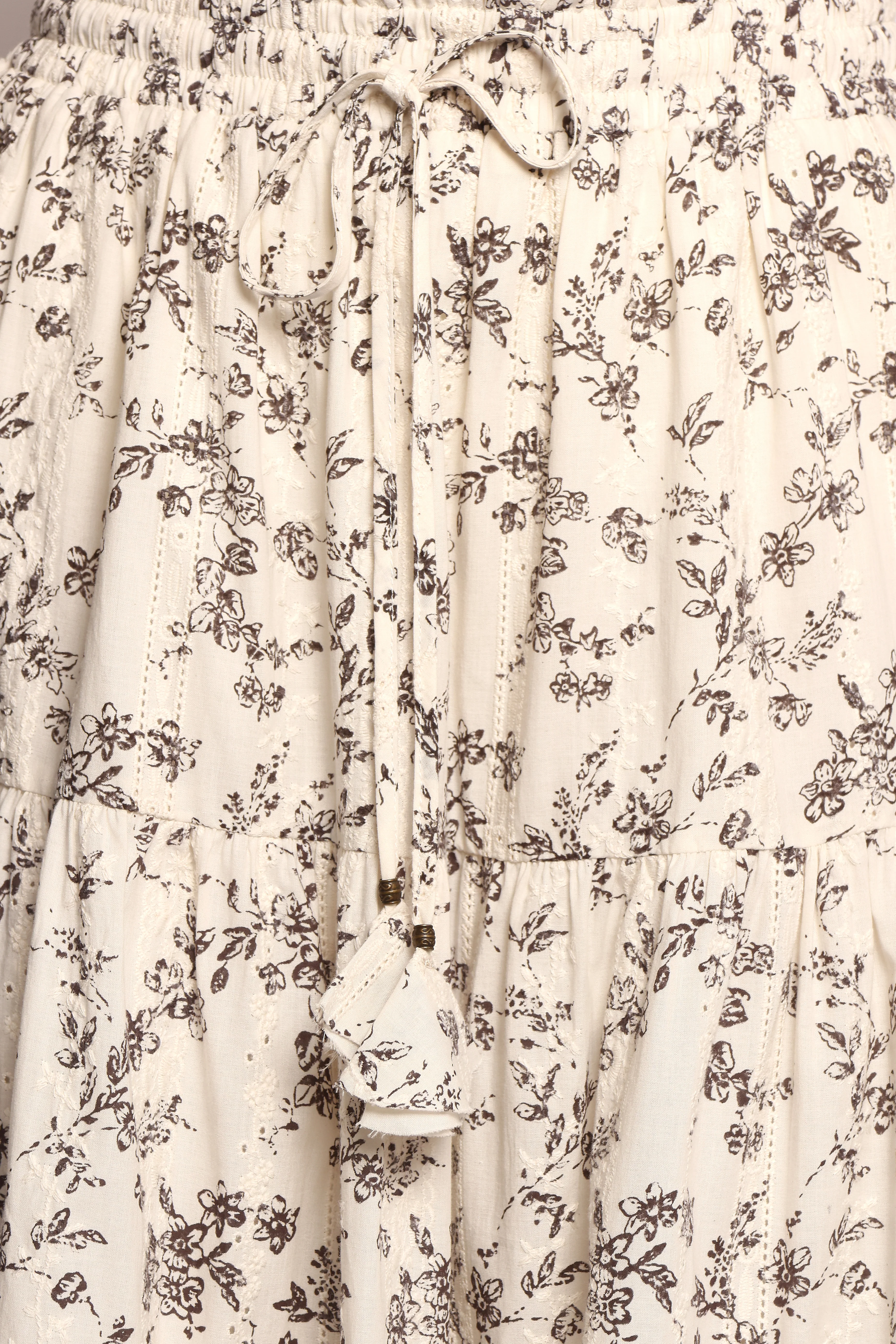 Lennon Maxi Skirt - Brown Ivory