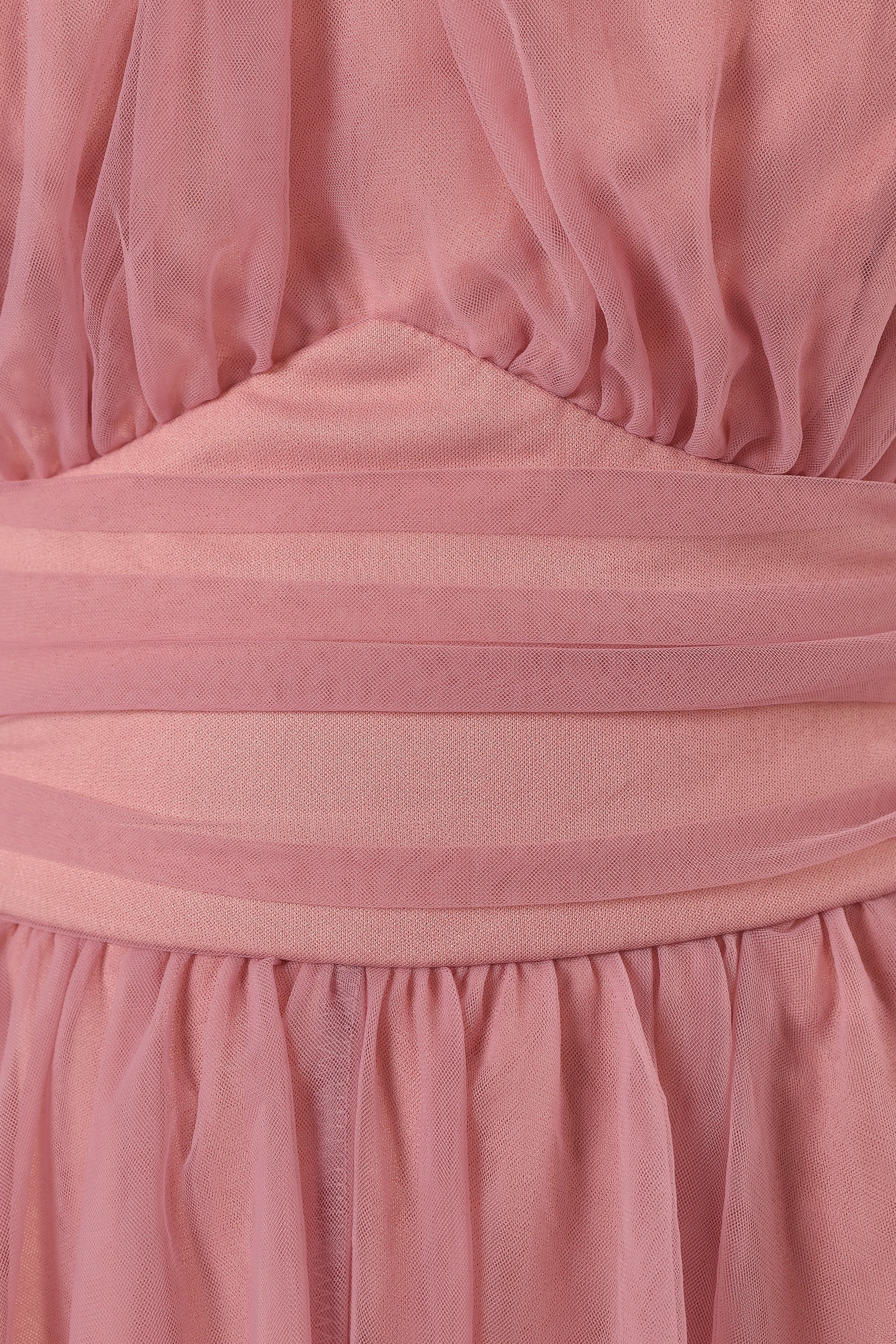 Aletta Halterneck Midi Dress - Pink