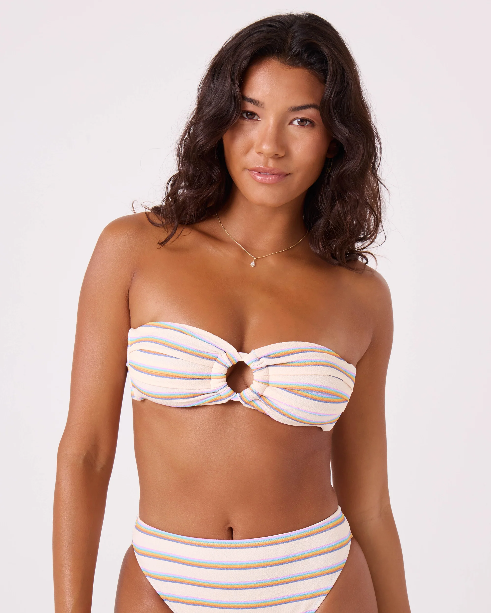 Go My Way Ring Bandeau Bikini Top