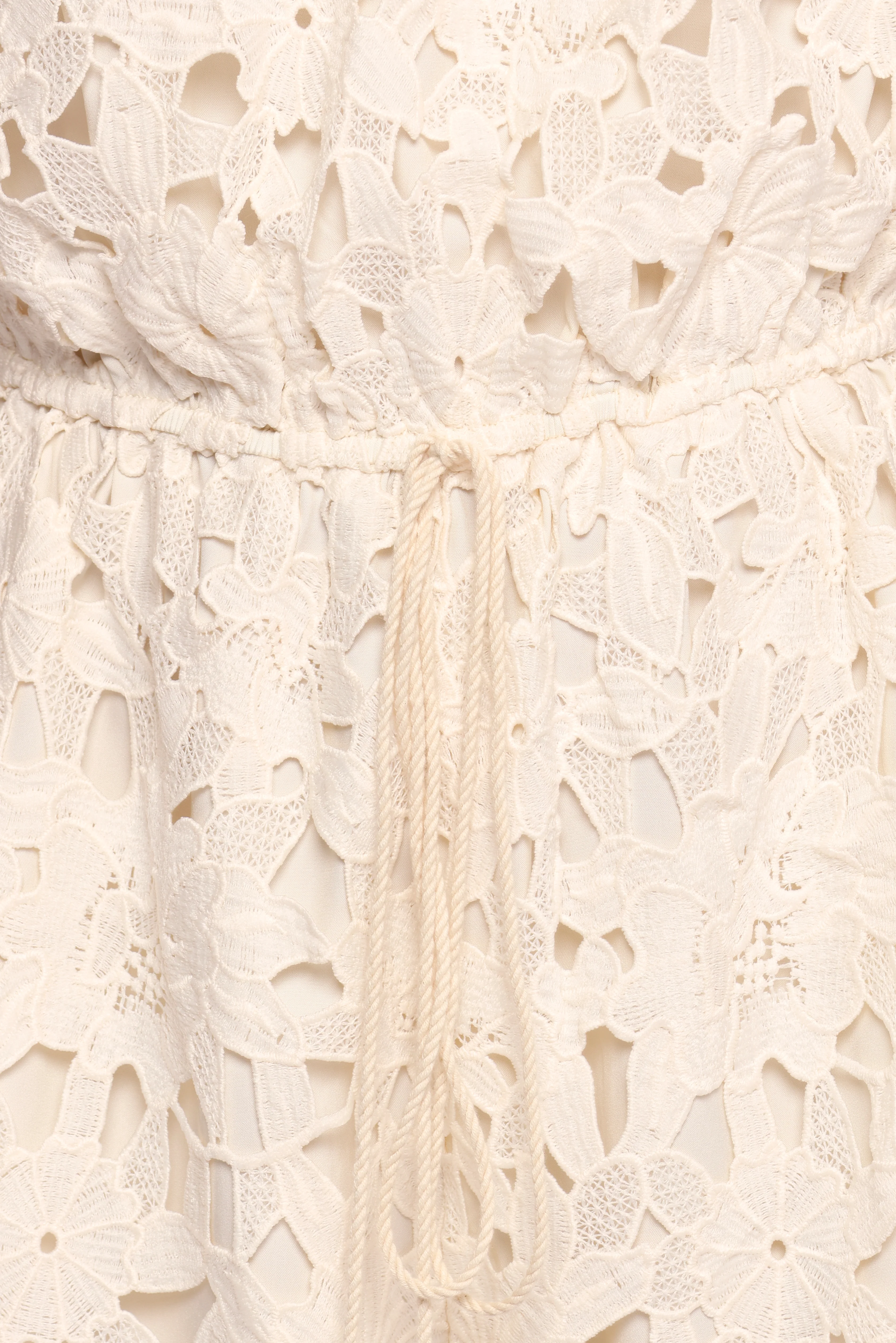 Athina Lace Romper - White