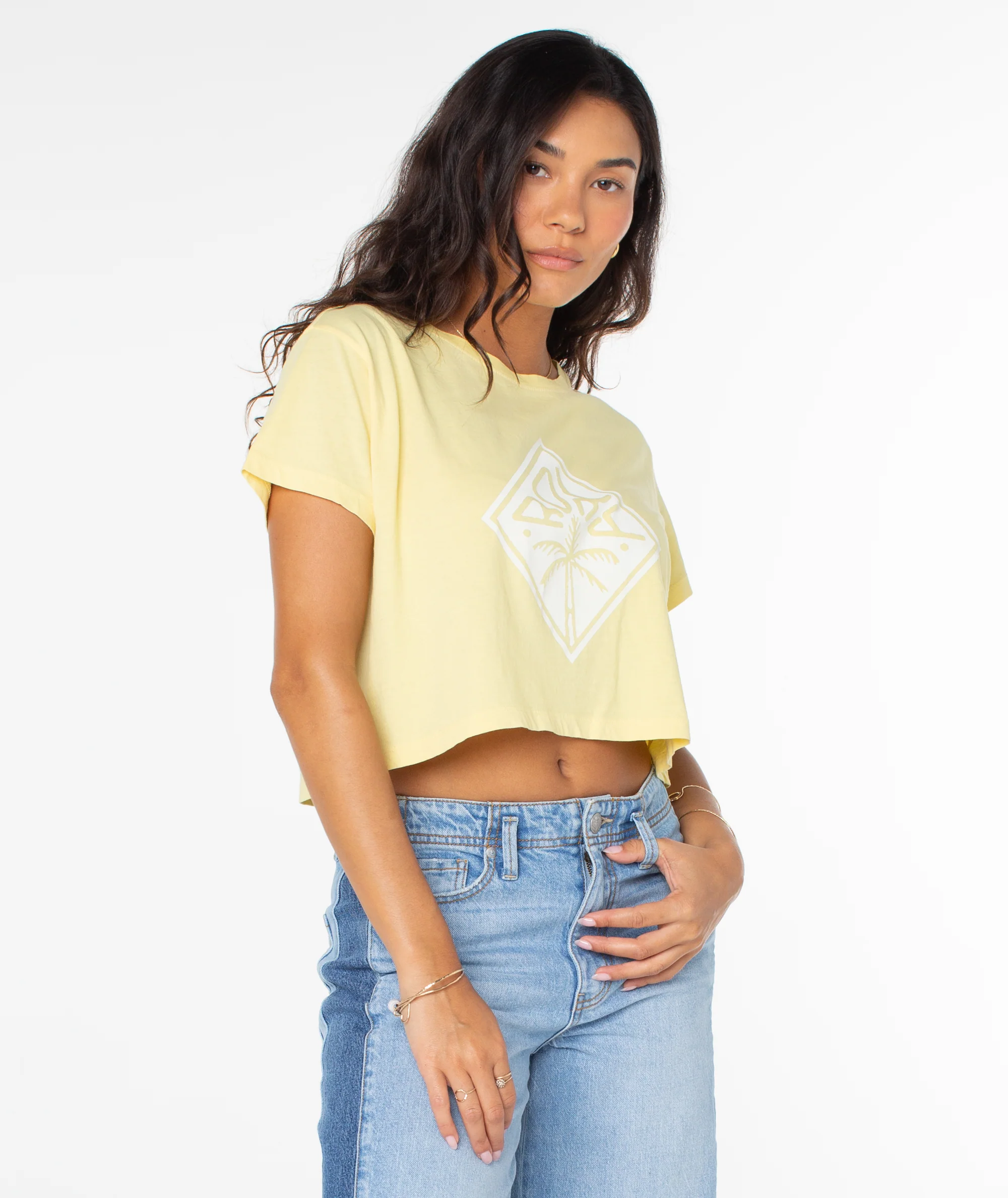 Wave Riders Cropped Tee