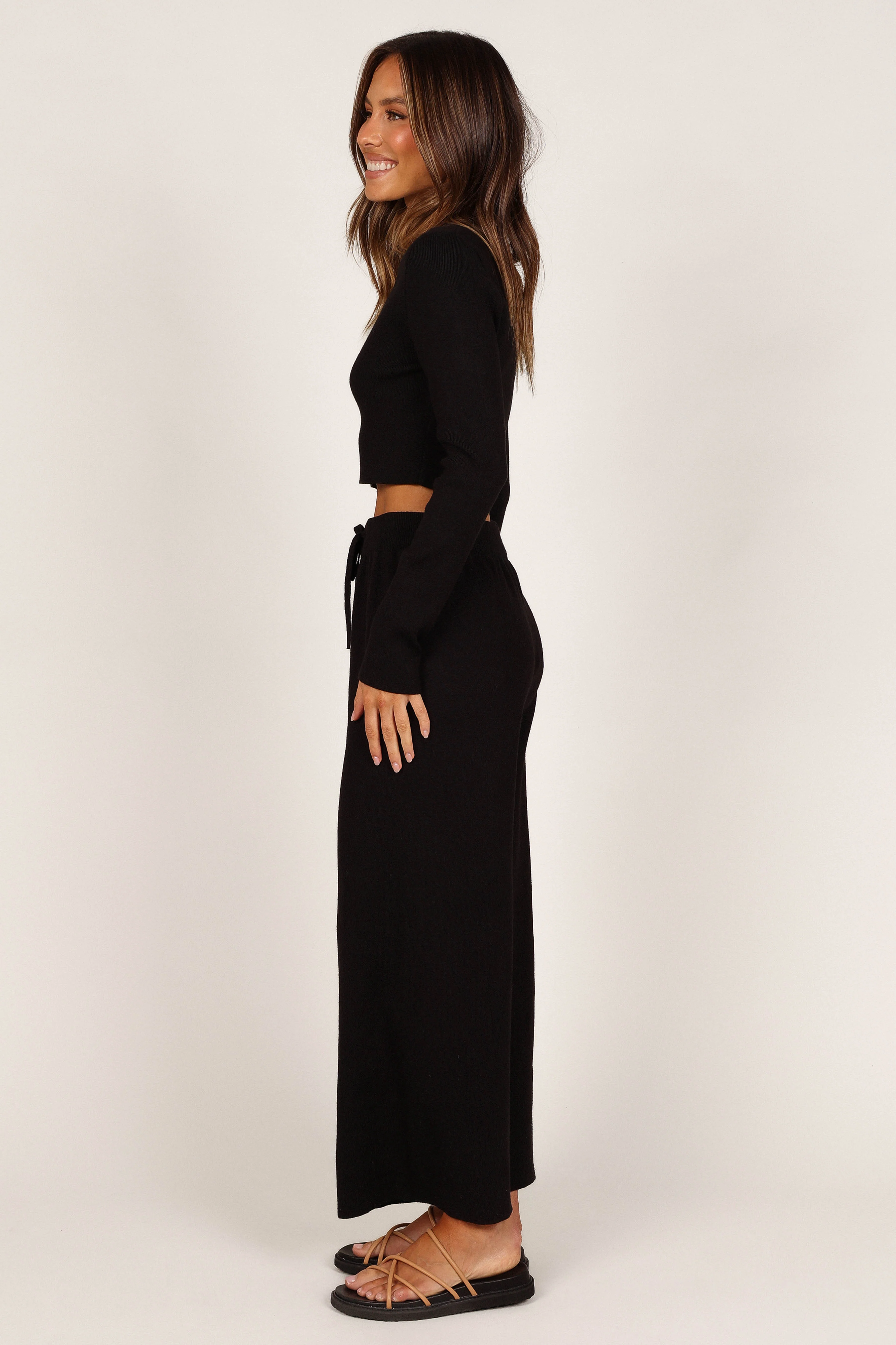 Ayers Long Sleeve Set - Black