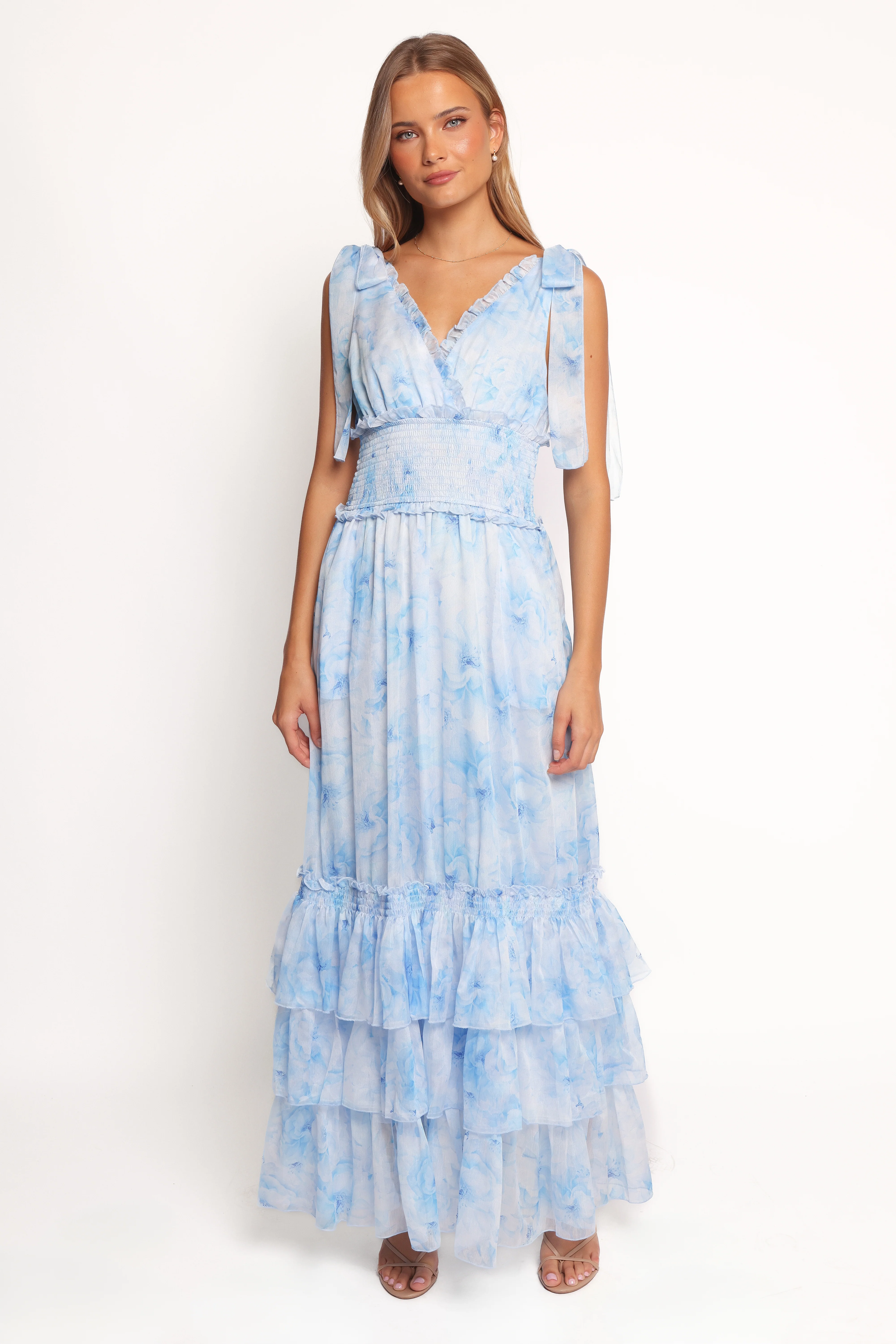 Fionna Maxi Dress - Blue Floral