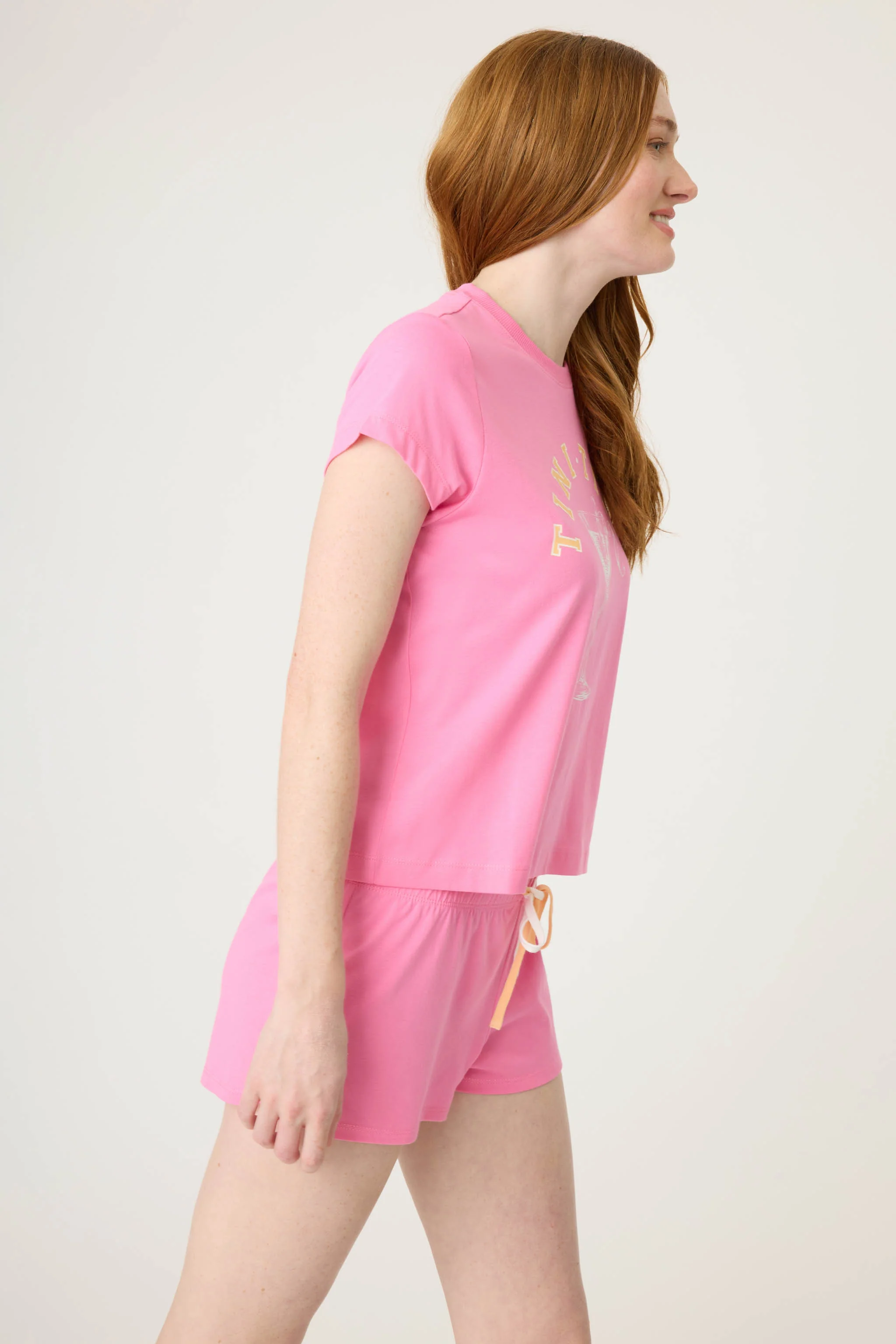 Tini Time Graphic Short Sleeve Loungewear Set